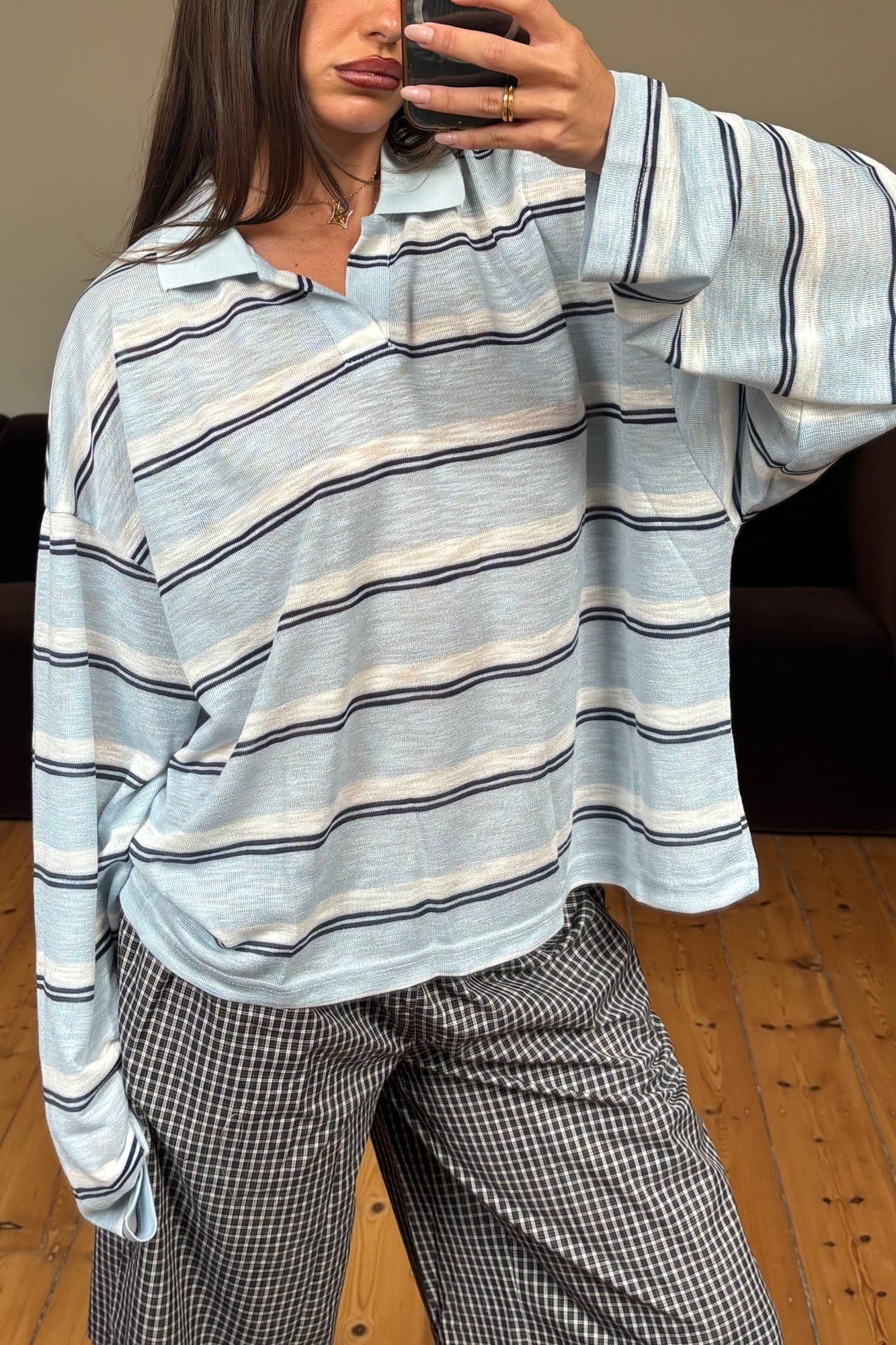 Sevigney Long Short Noir Check