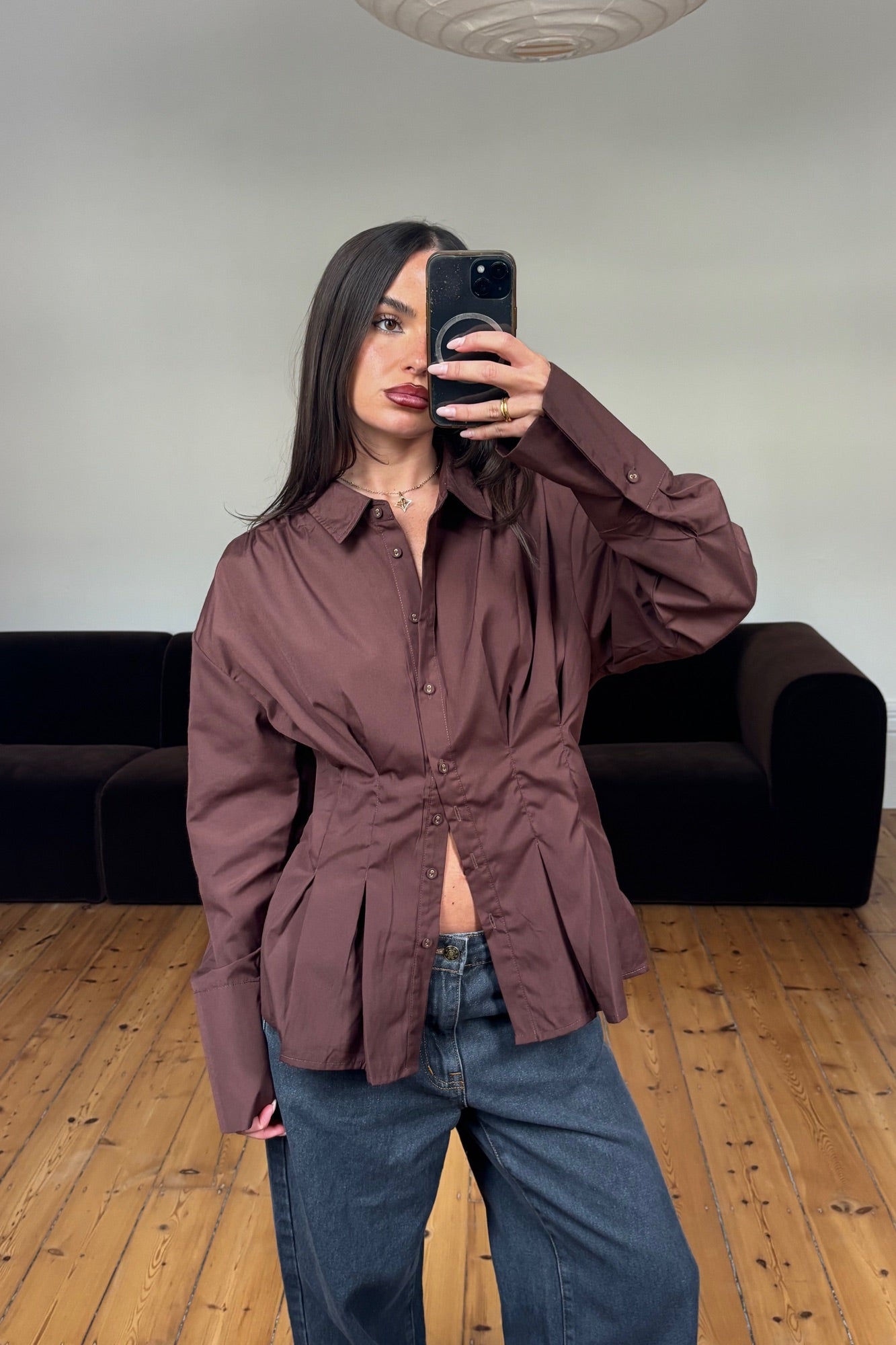 Jaymie Shirt Chocolate