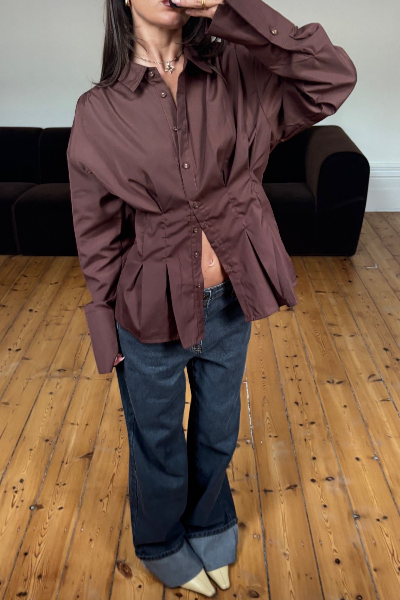 Jaymie Shirt Chocolate