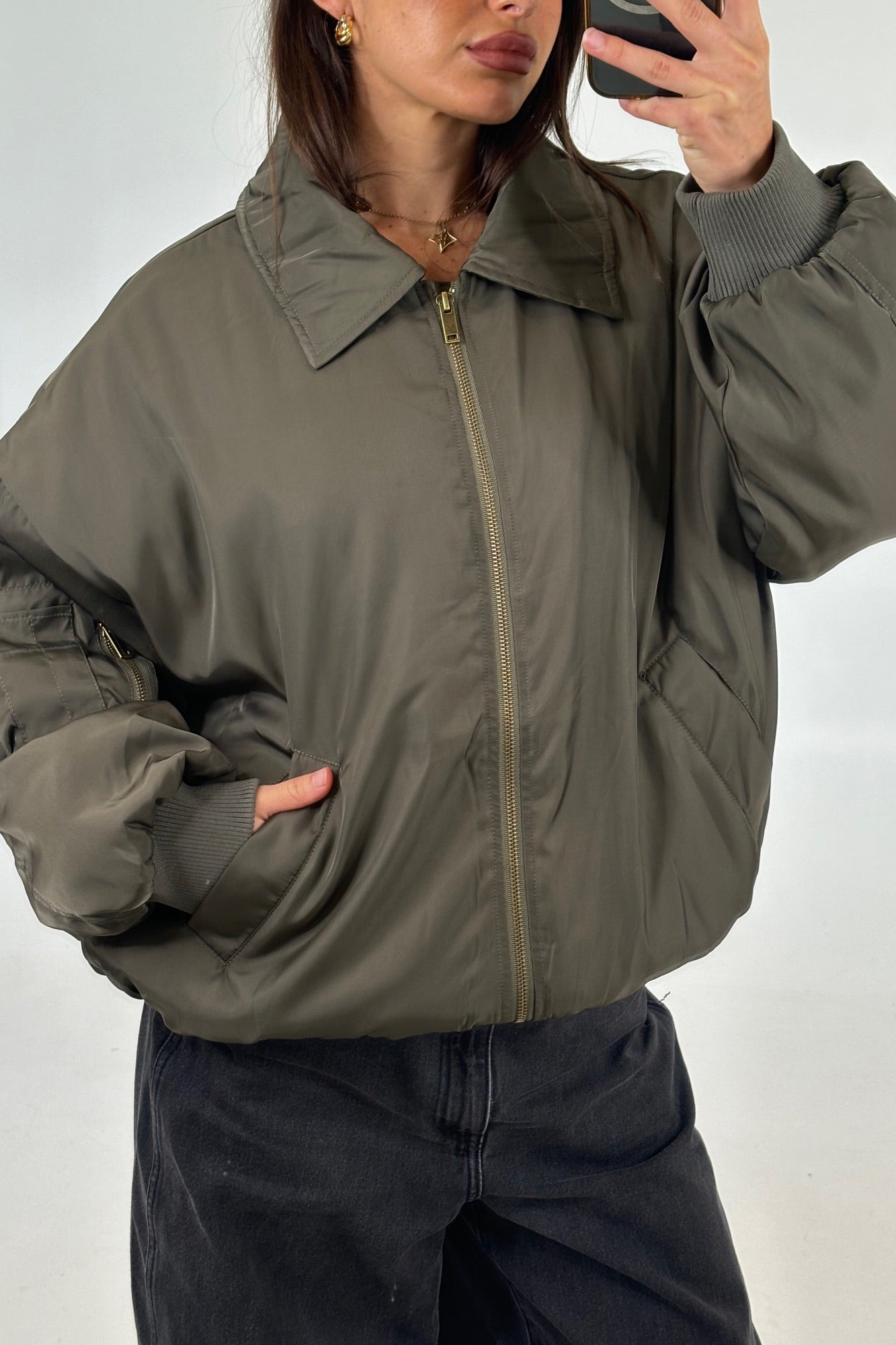 Blake Bomber Jacket Army