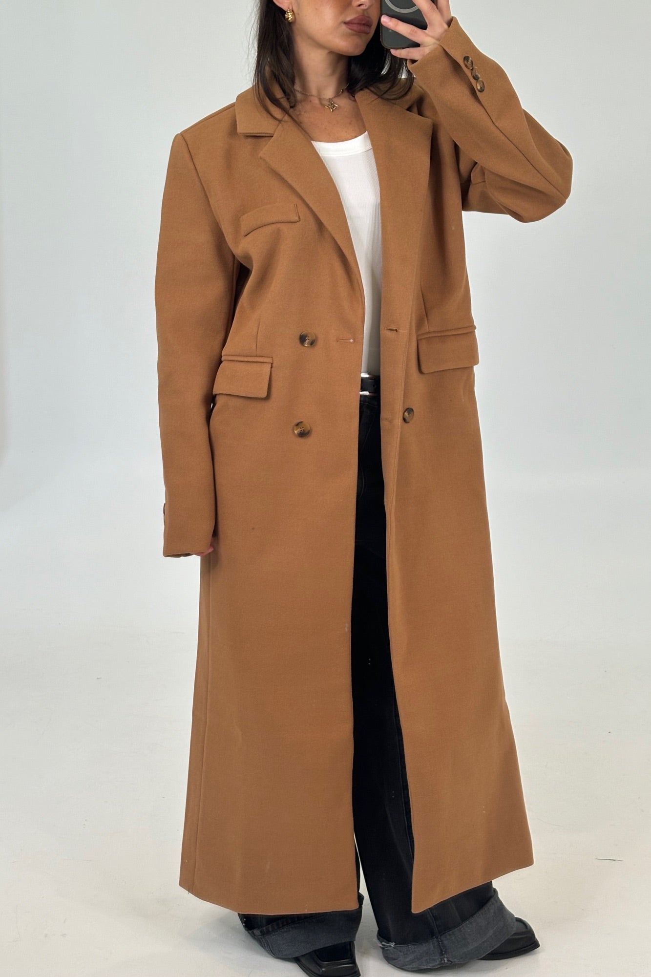 Alexia Coat Tan
