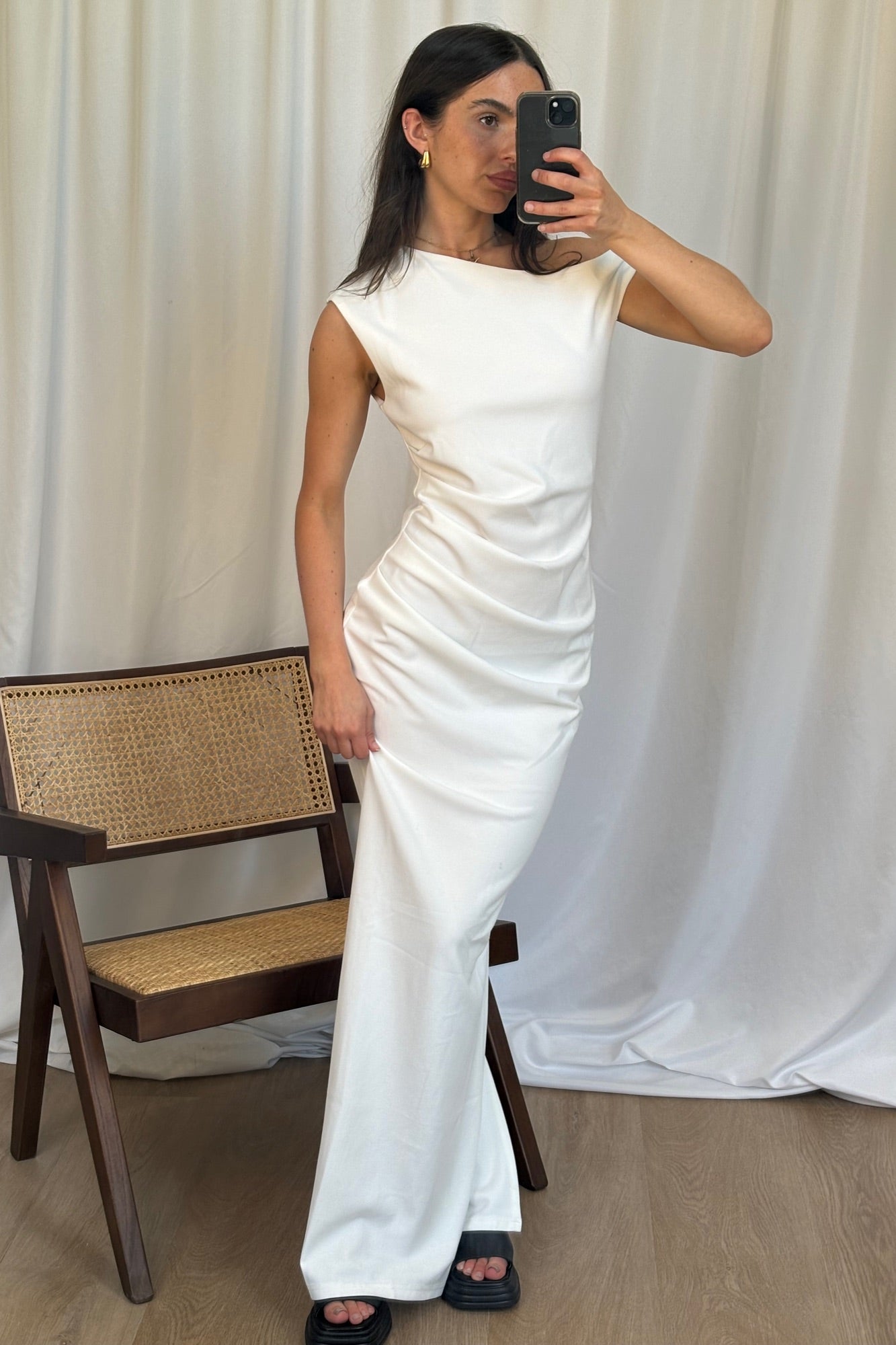 Mika Maxi Dress White - FINAL SALE