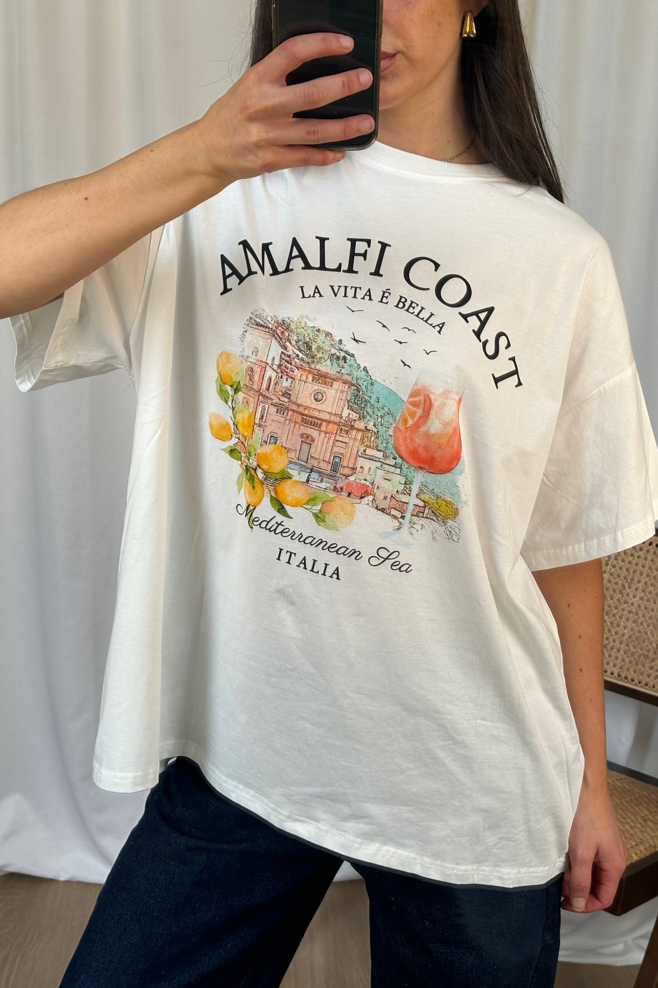 Amalfi Coast T-Shirt White - FINAL SALE