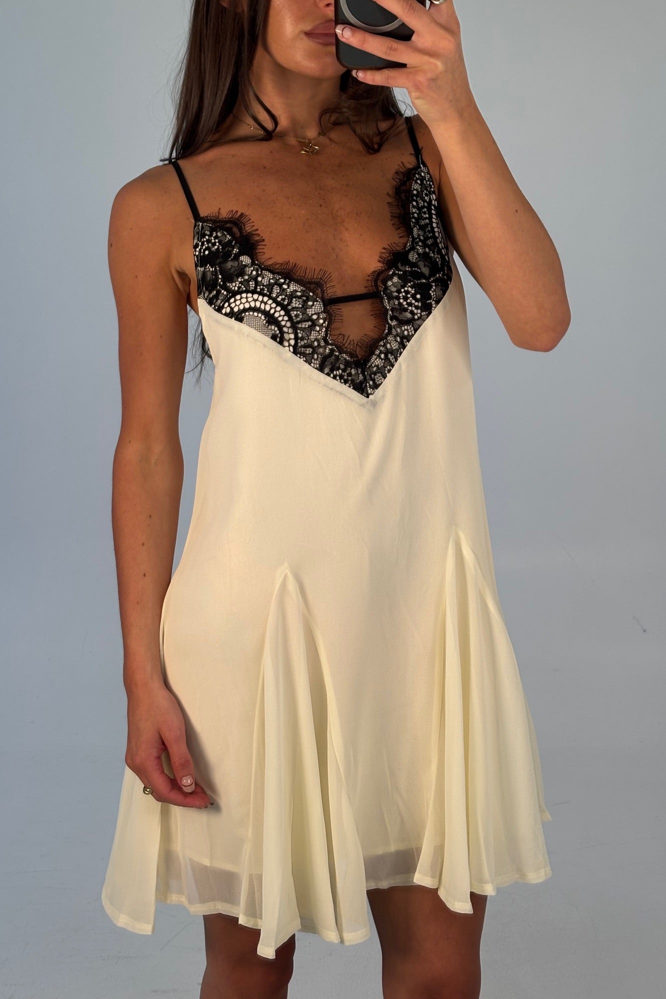 Gia Lace Mini Dress Butter