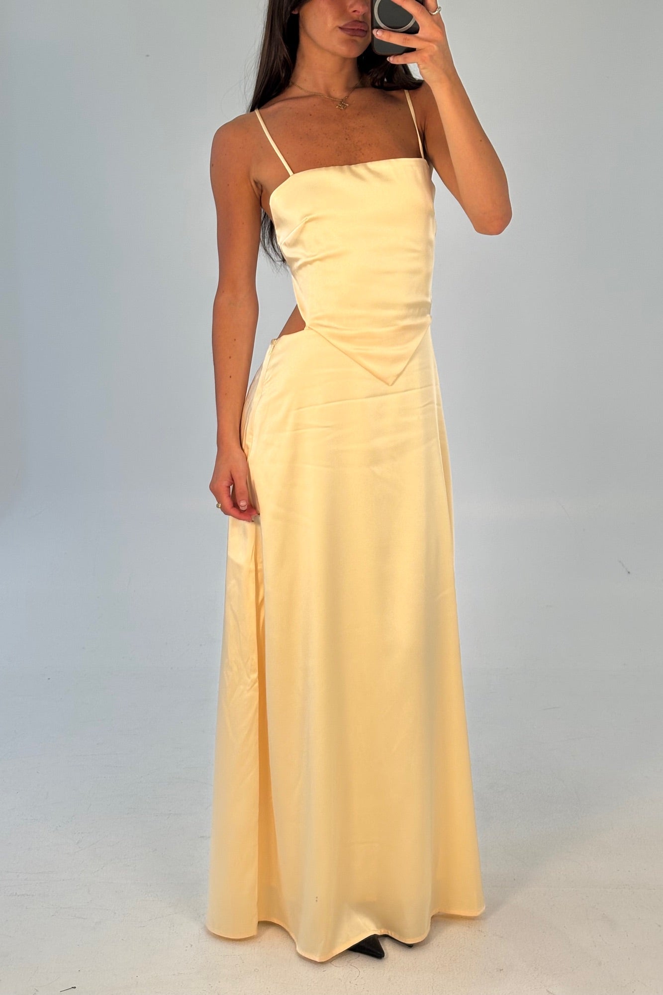 Gloria Maxi Dress Lemon