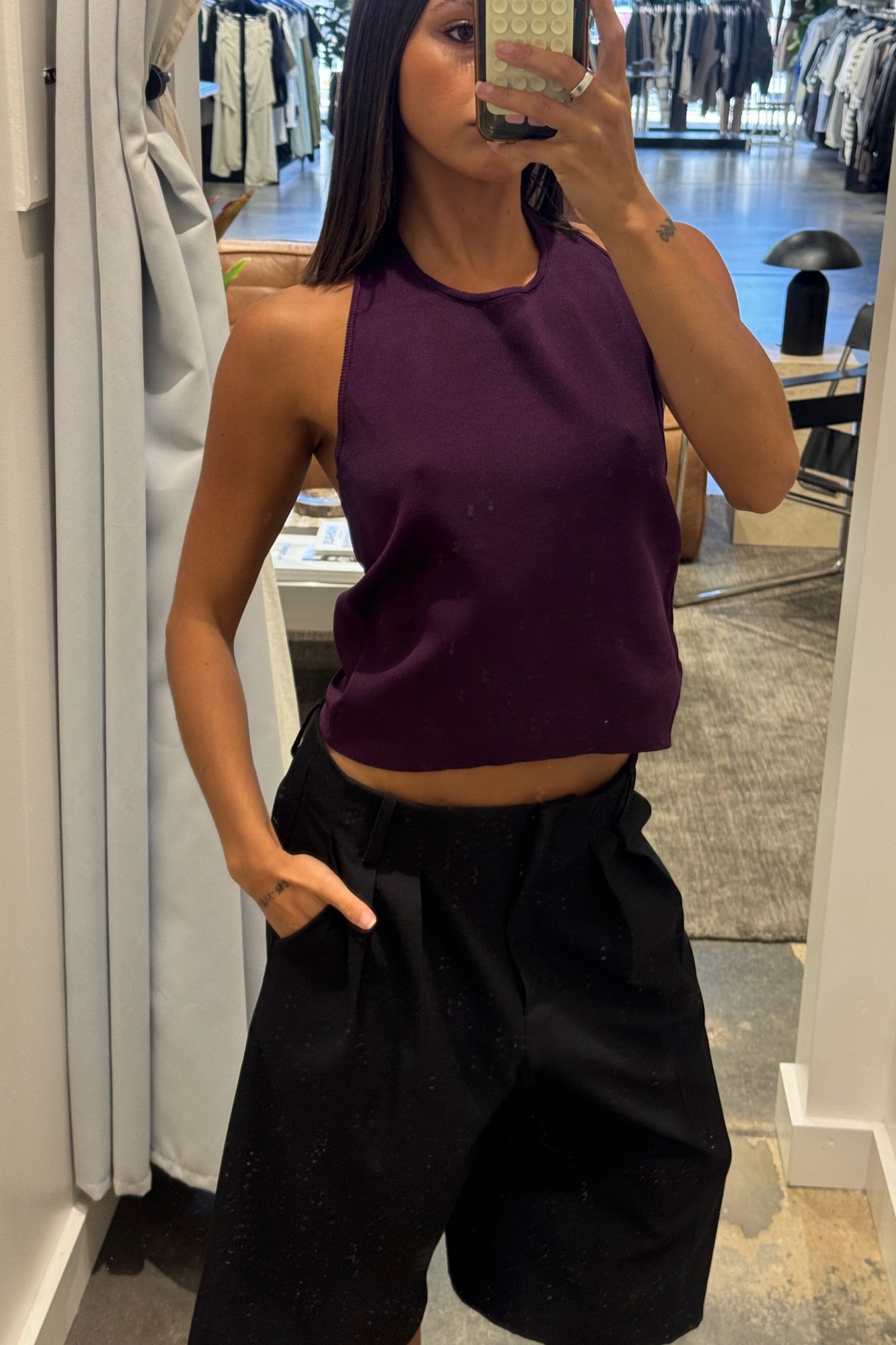 Opal Halter Top Wine