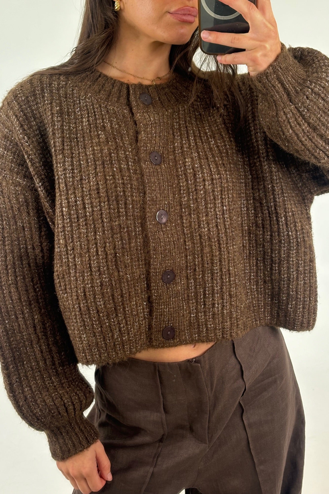 Valley Cardigan Chocolate