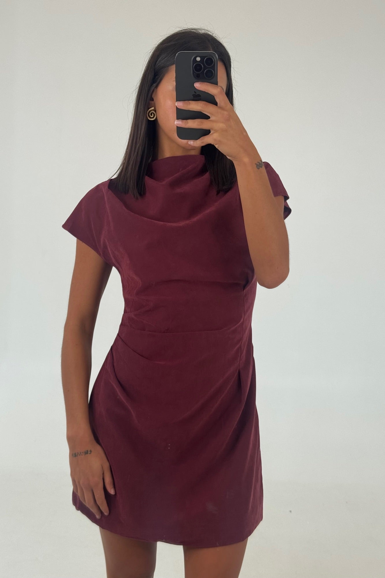 Ziah Mini Dress Wine