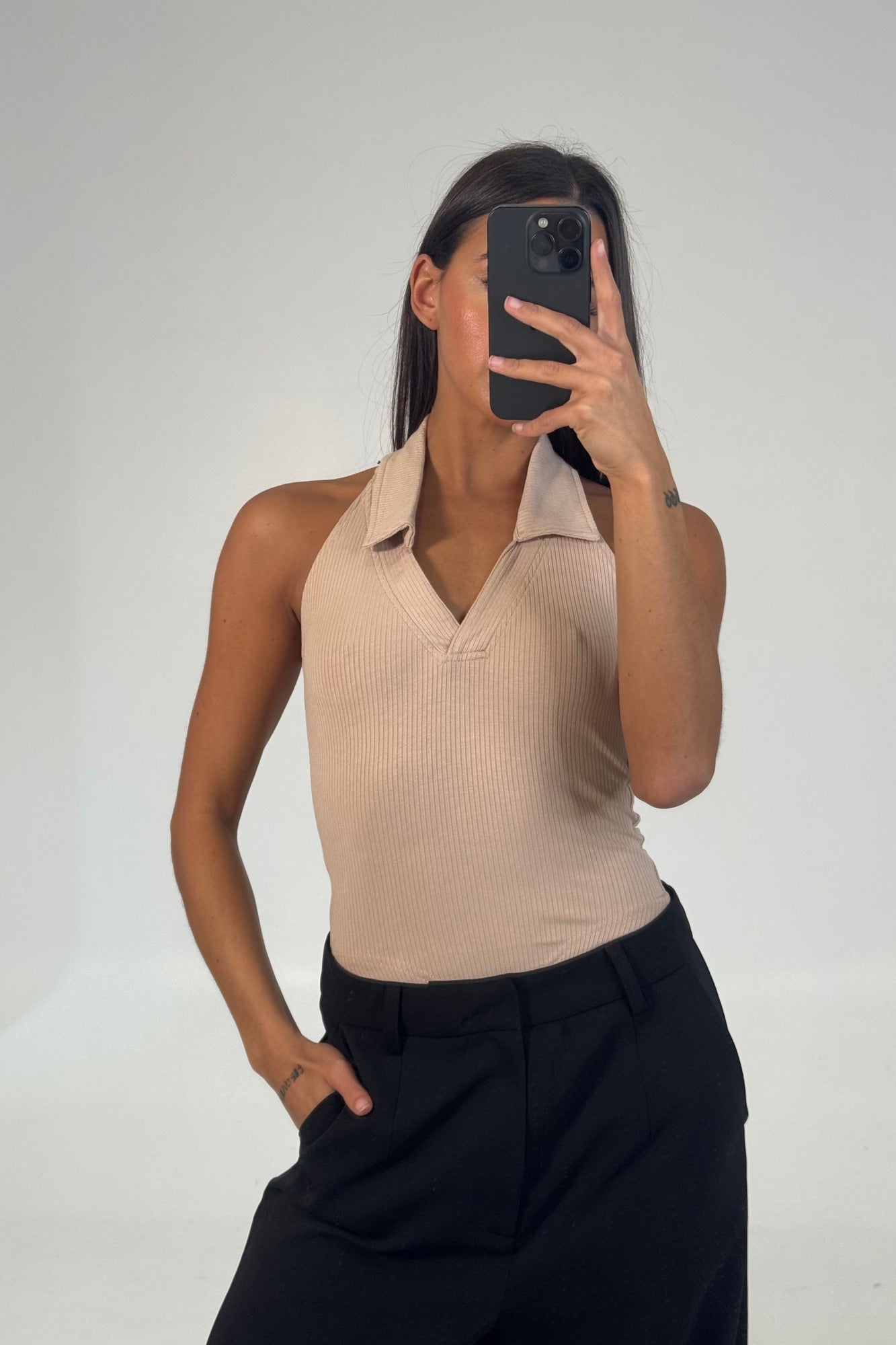 Elio Bodysuit Beige