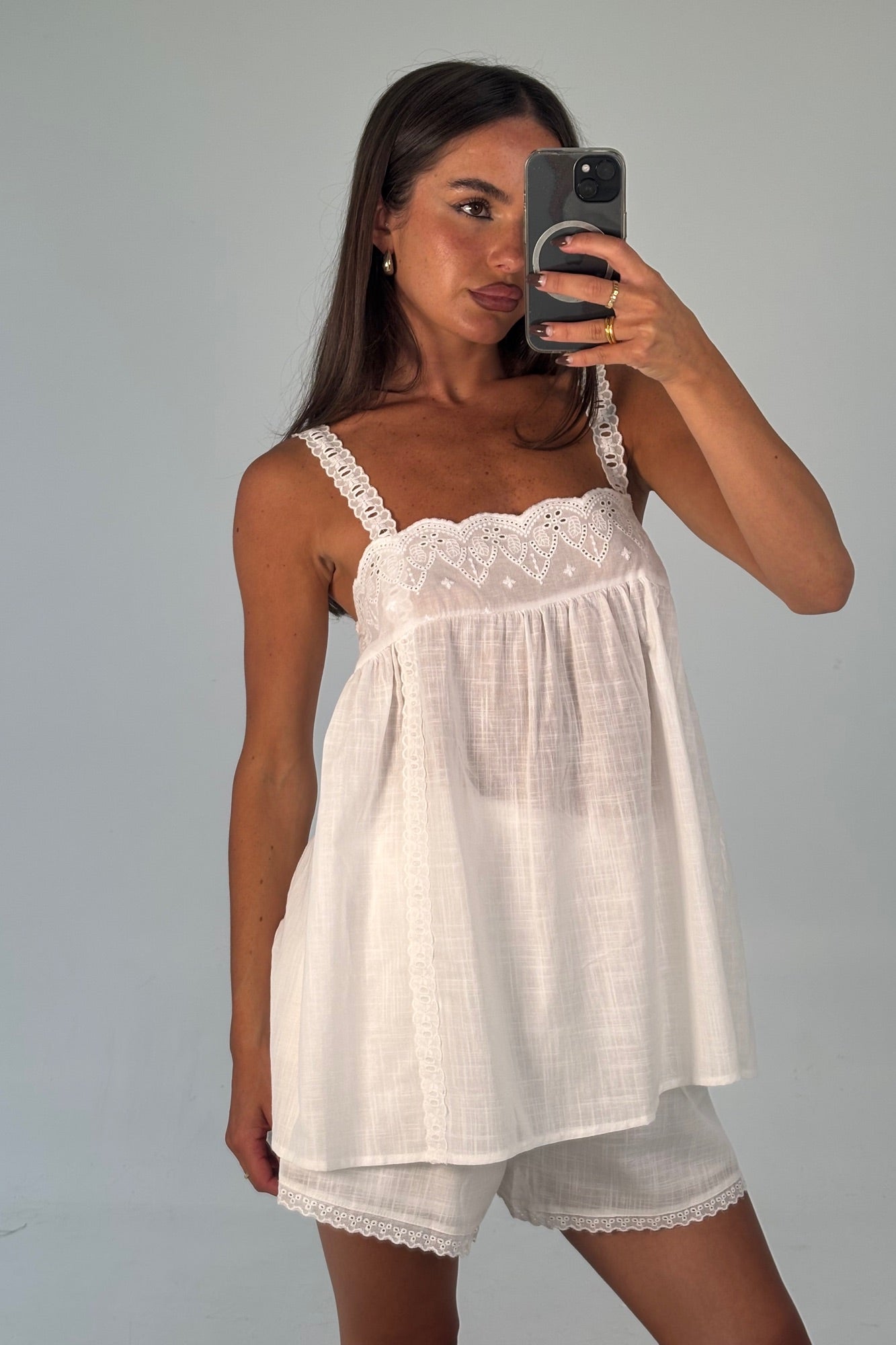 Alora Lace Set White