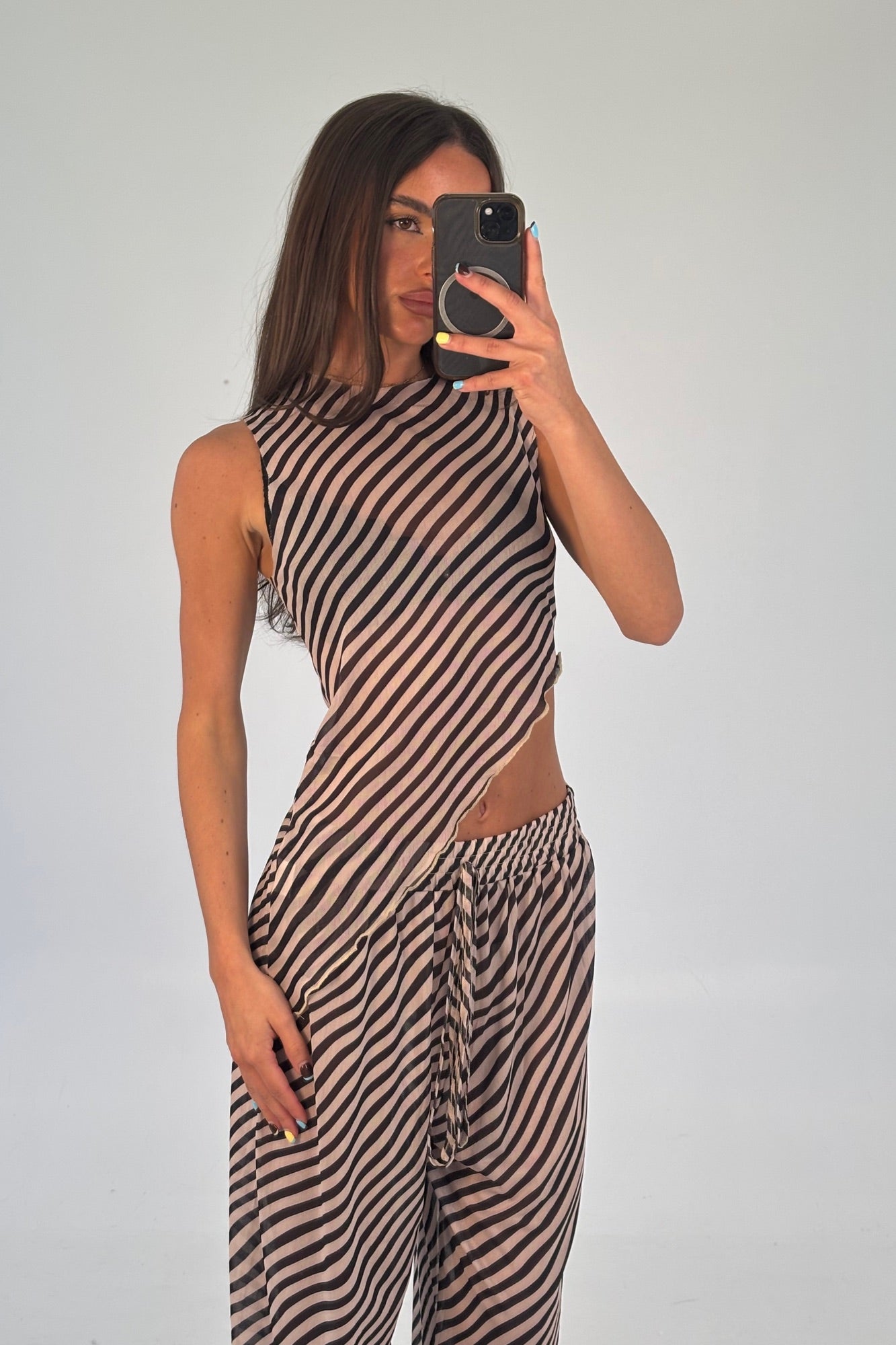 Mia Sheer Set Brown