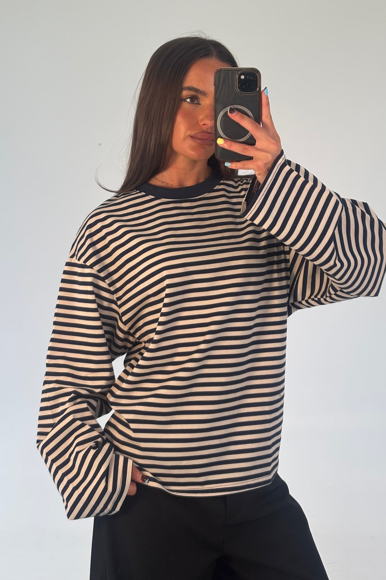 Sadie Long Sleeve Navy