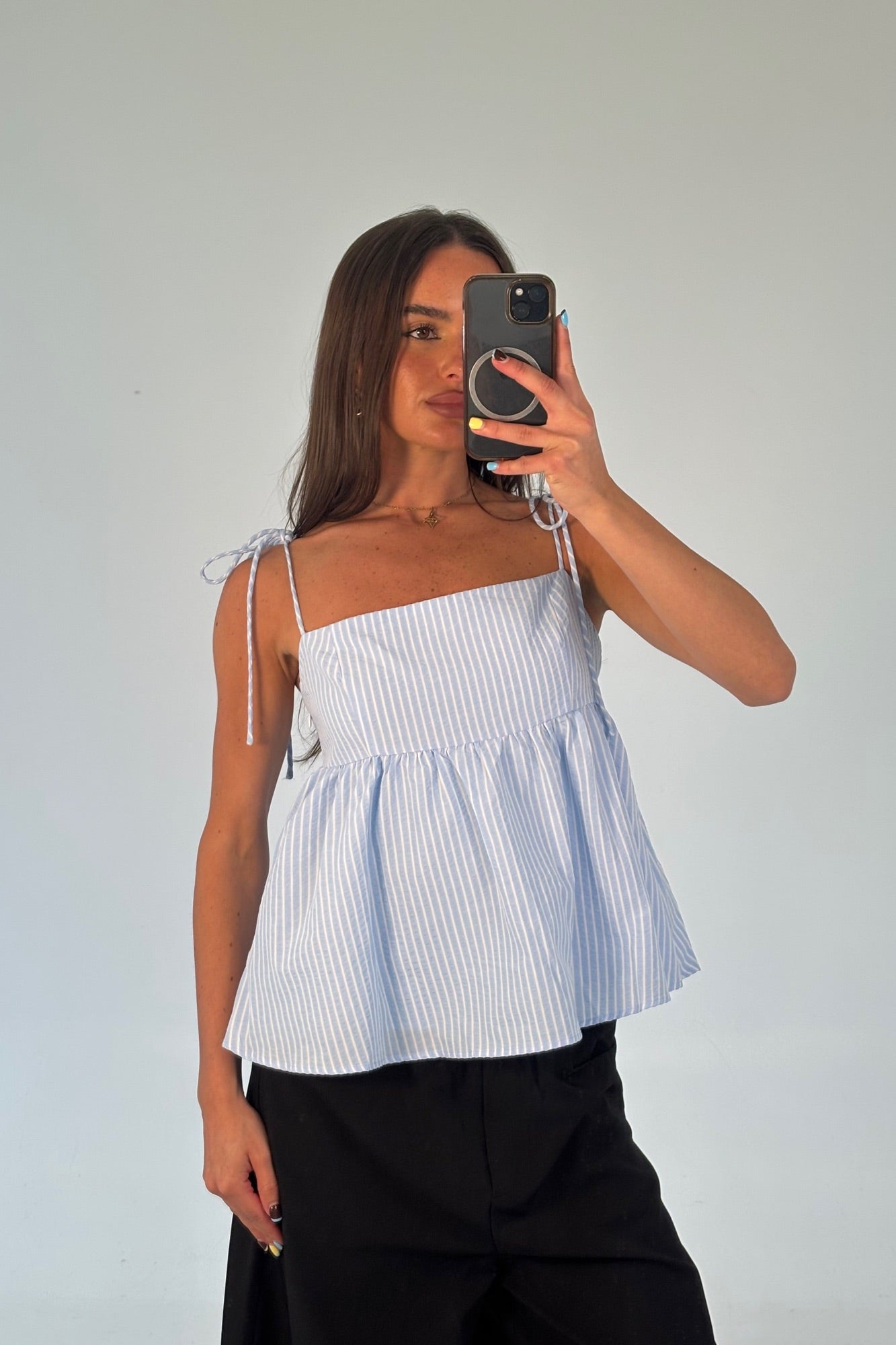 Chontelle Babydoll Top Sky