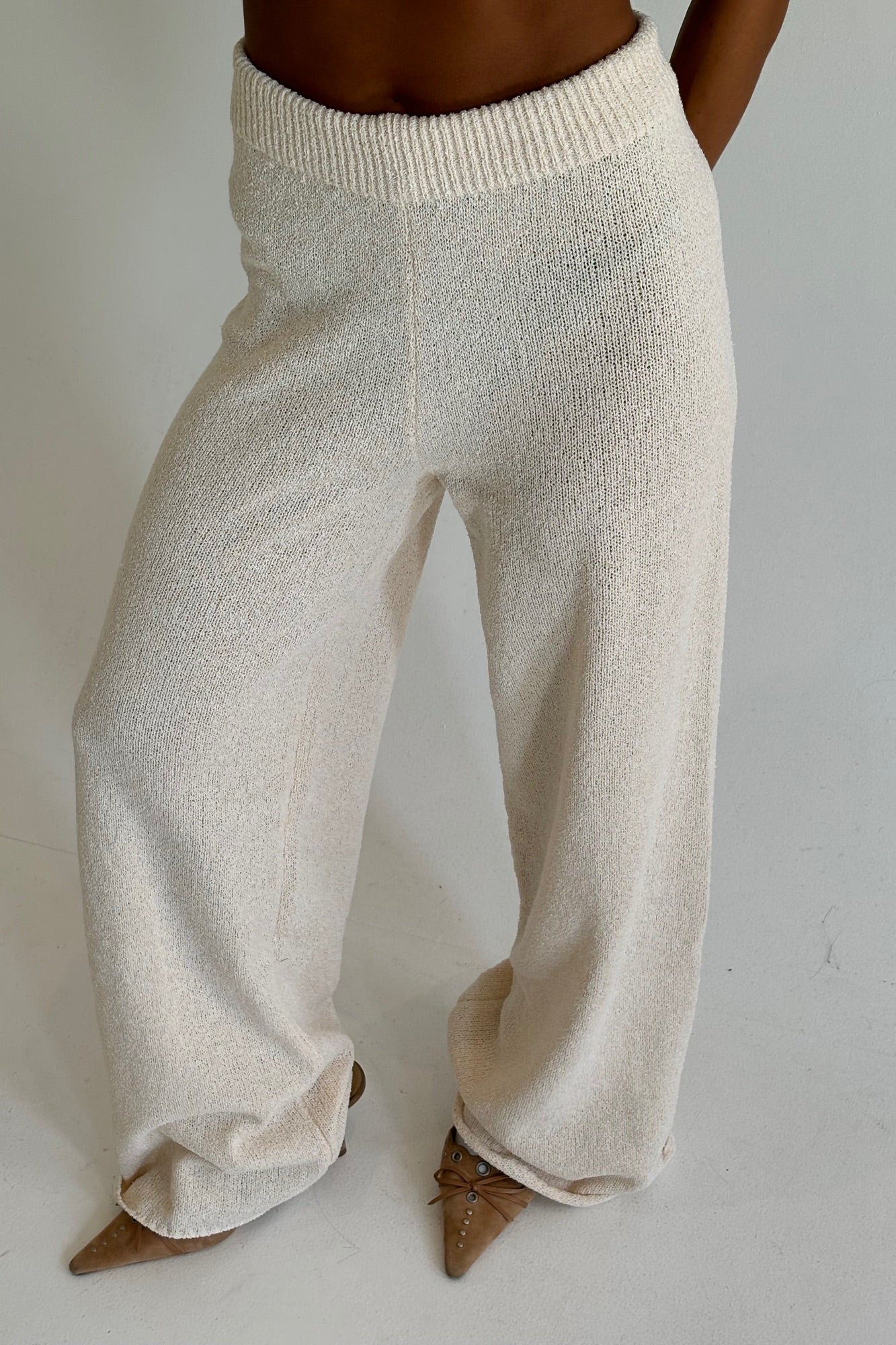 Jen Knit Pant Cream
