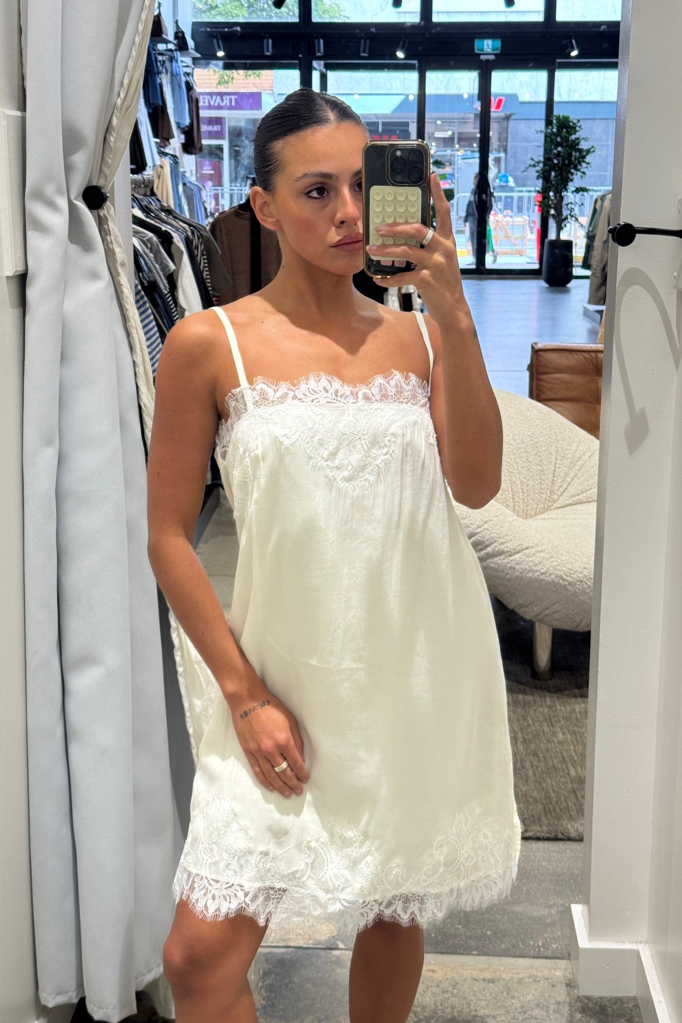 Julietta Mini Dress Ivory