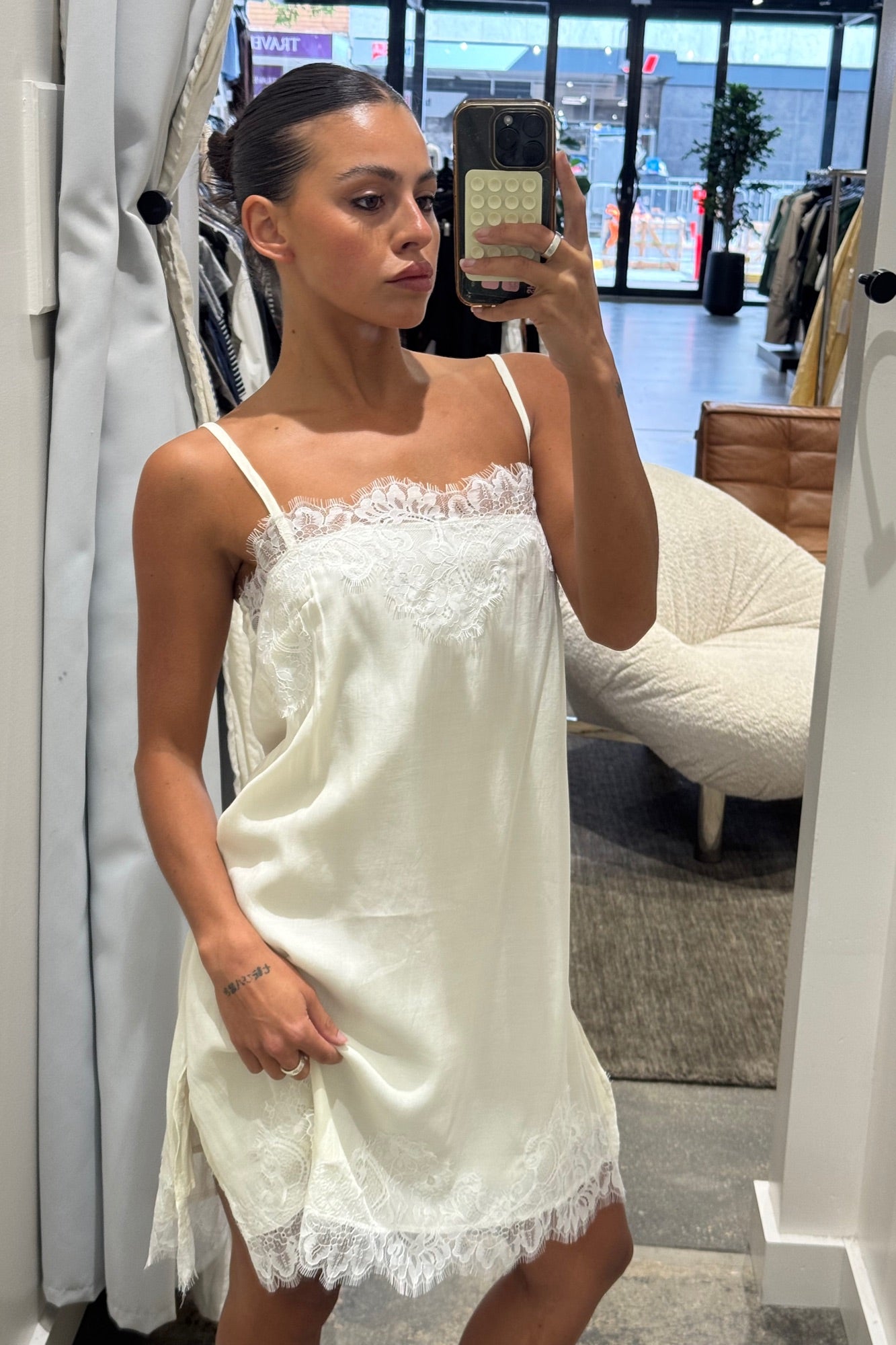 Julietta Mini Dress Ivory