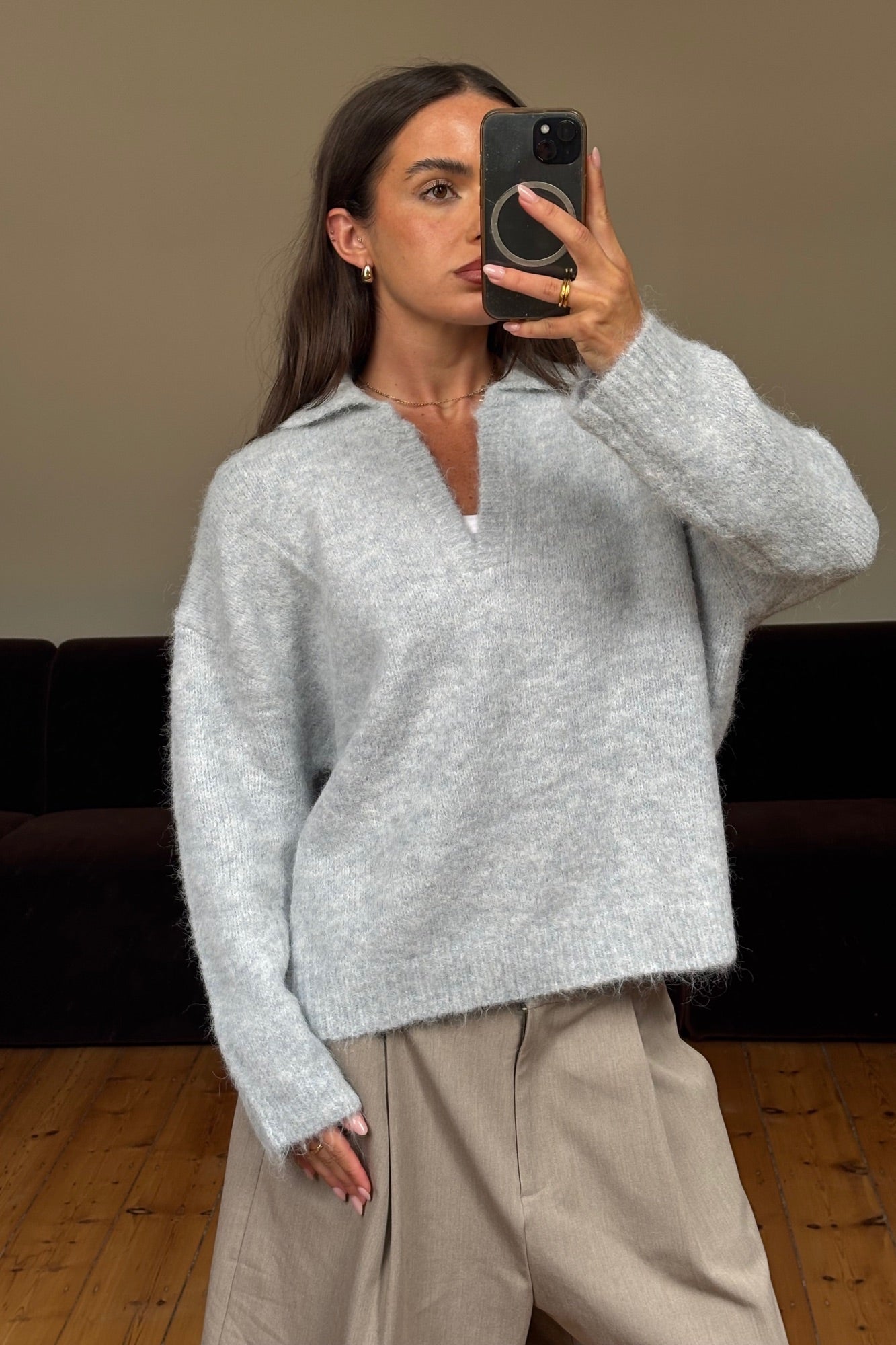 Wren Knit Jumper Grey