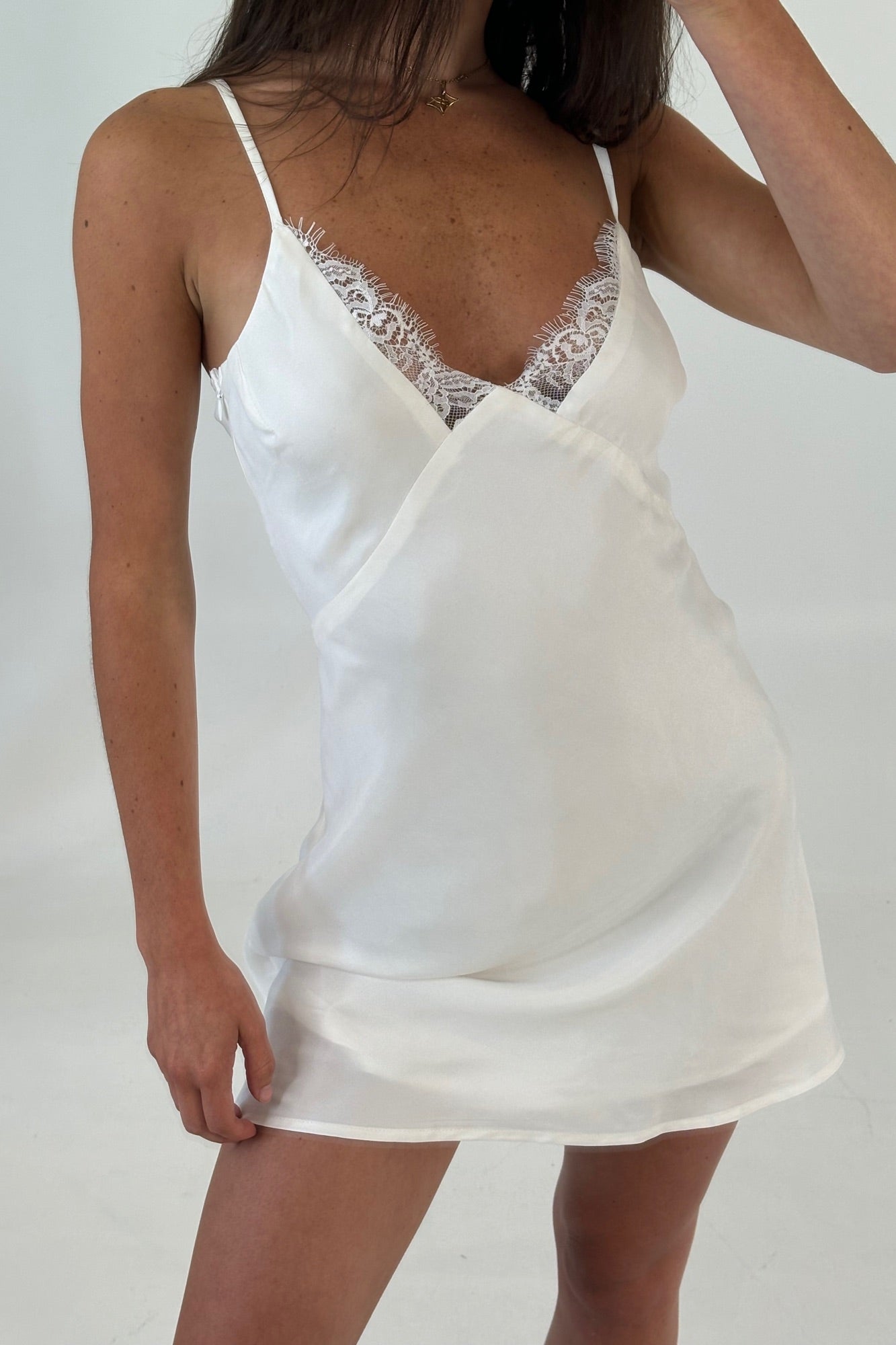 Diana Mini Dress Ivory - FINAL SALE