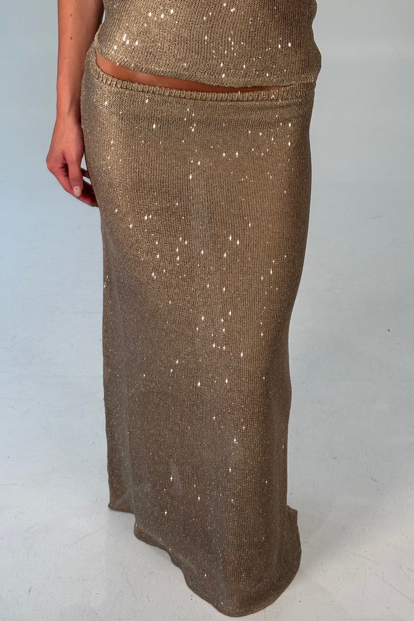 Manni Midi Skirt Gold