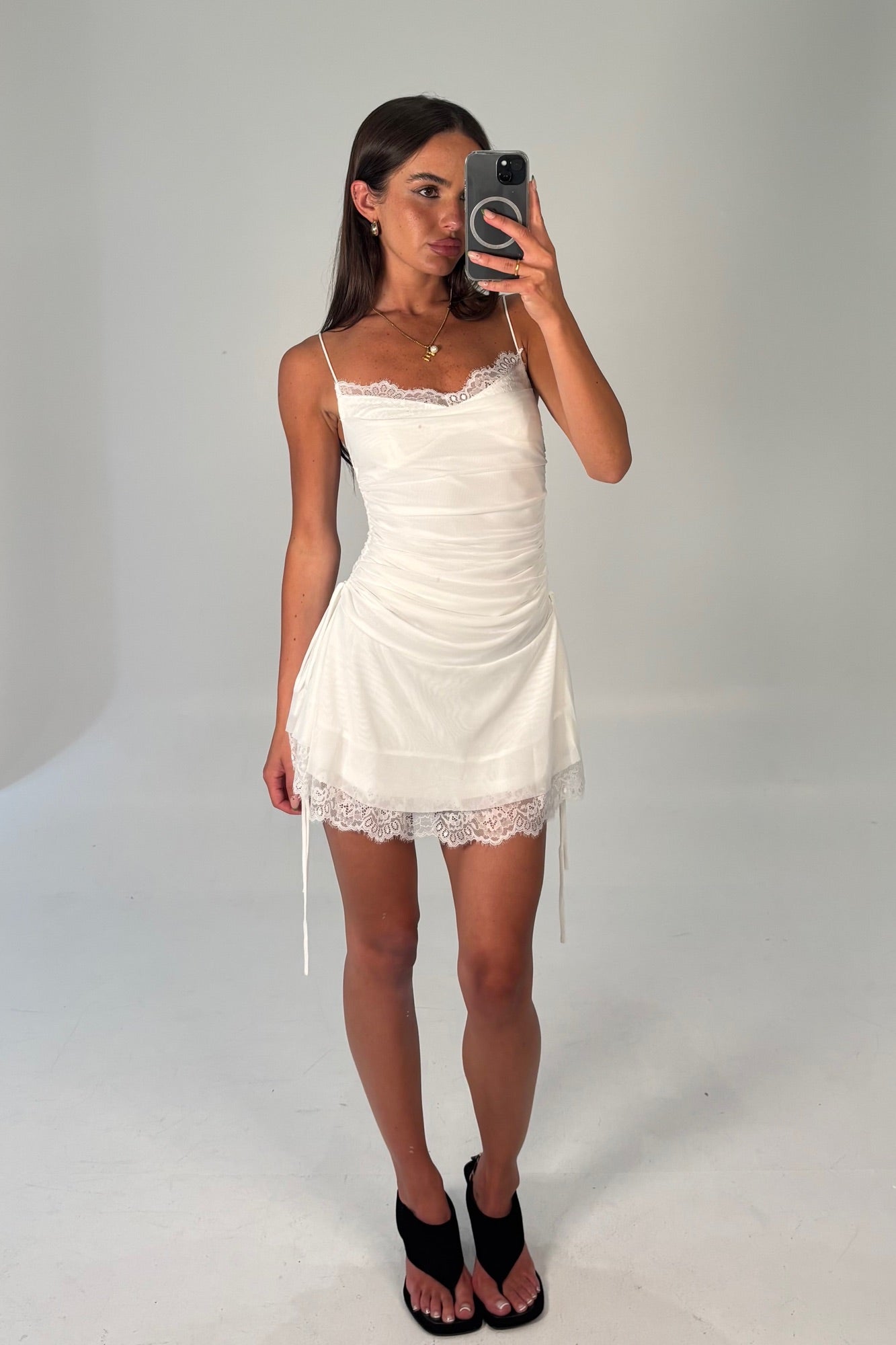 Logan Mini Dress White