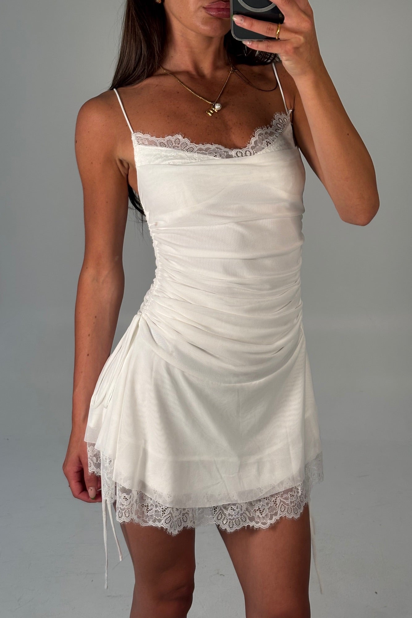 Logan Mini Dress White