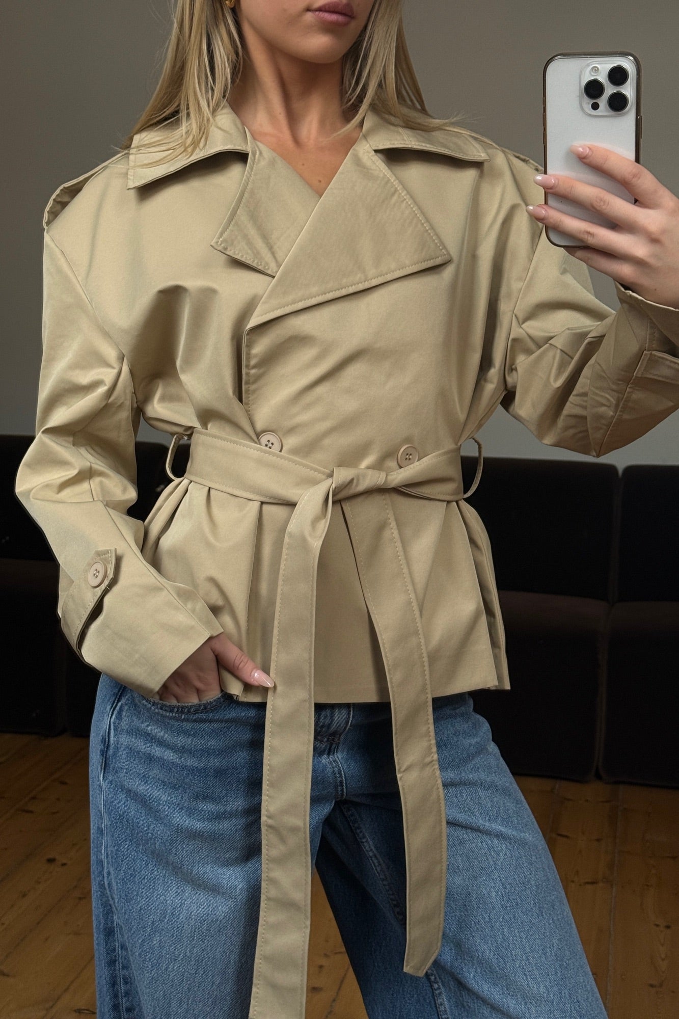 Aston Trench Beige