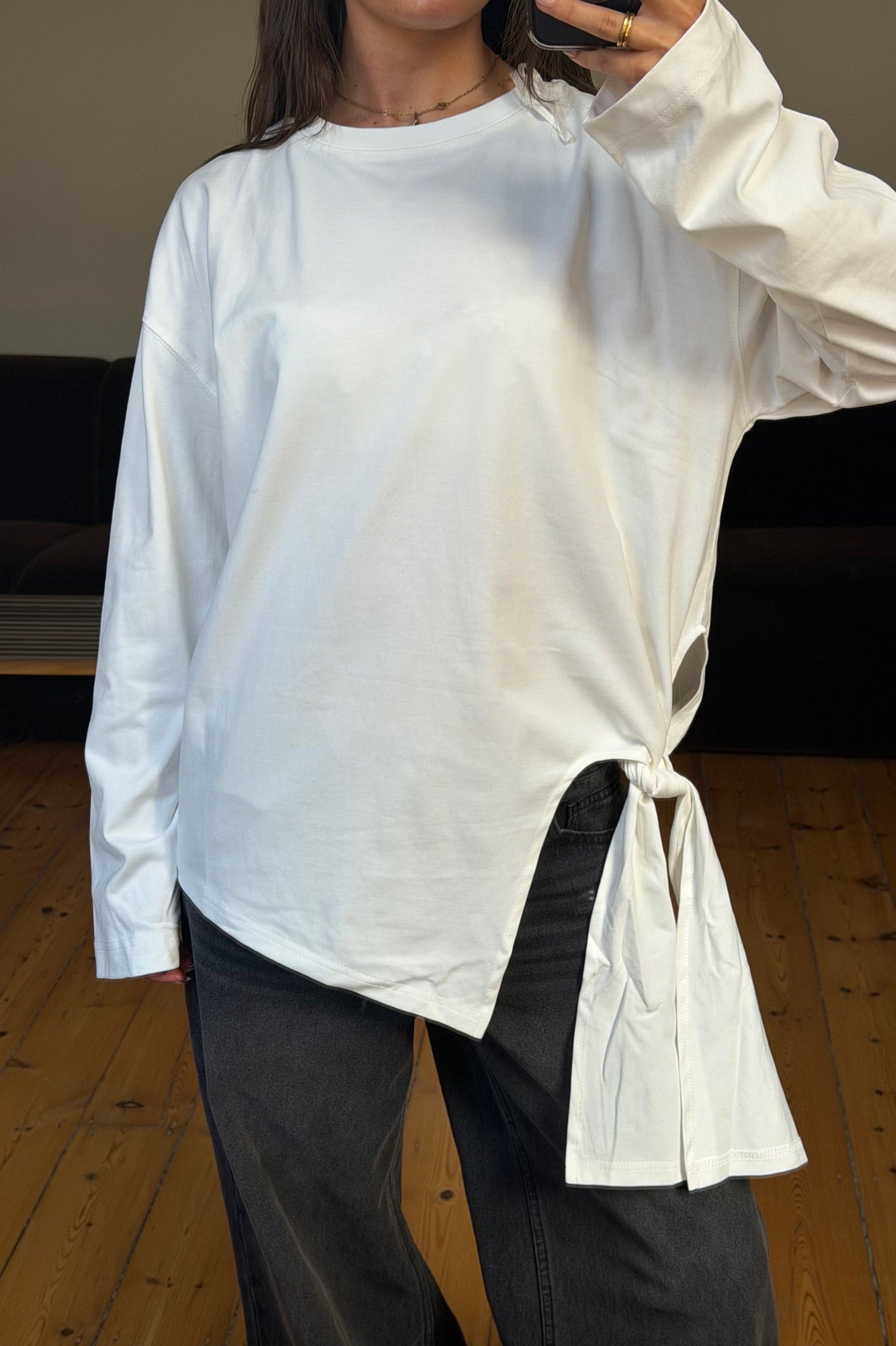 Blake Long Sleeve Tee Vanilla