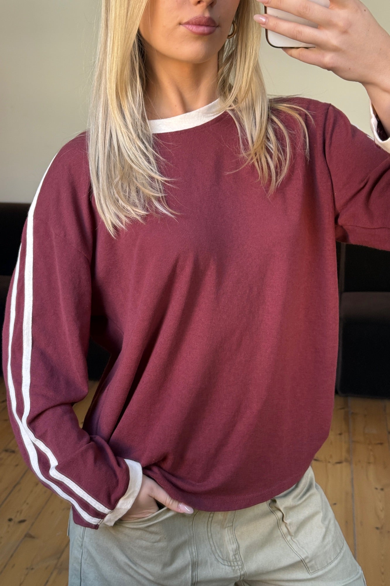 Hollis Long Sleeve Wine