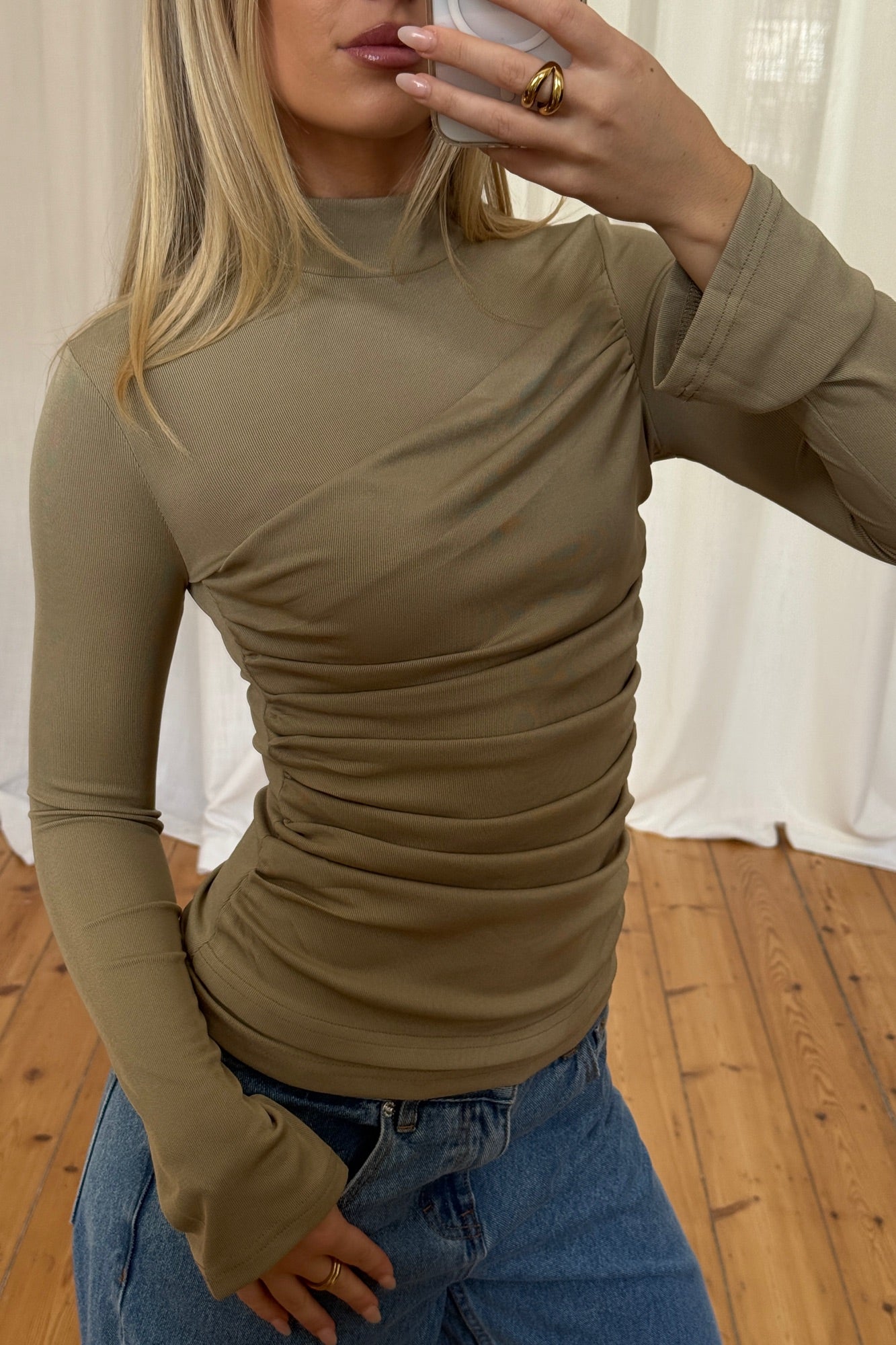 Andie Long Sleeve Stone