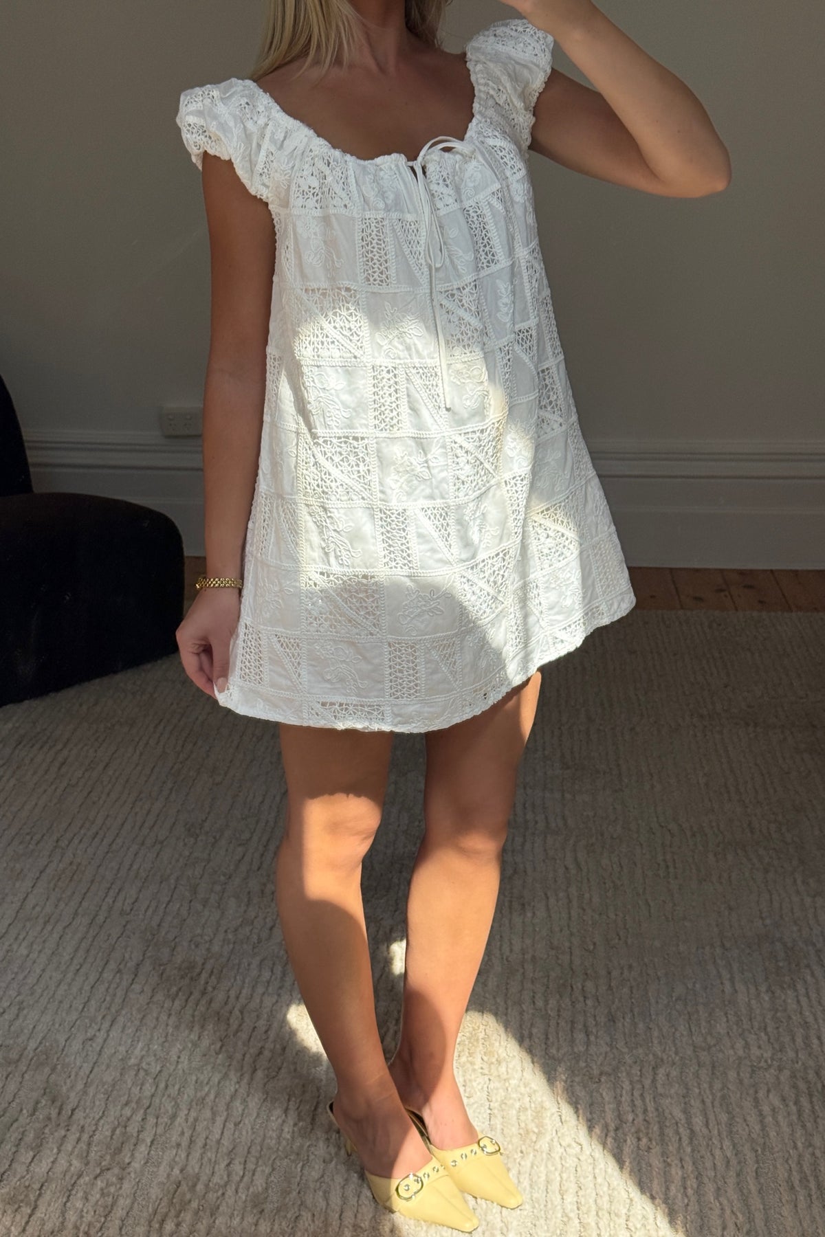 Yuni Mini Dress White