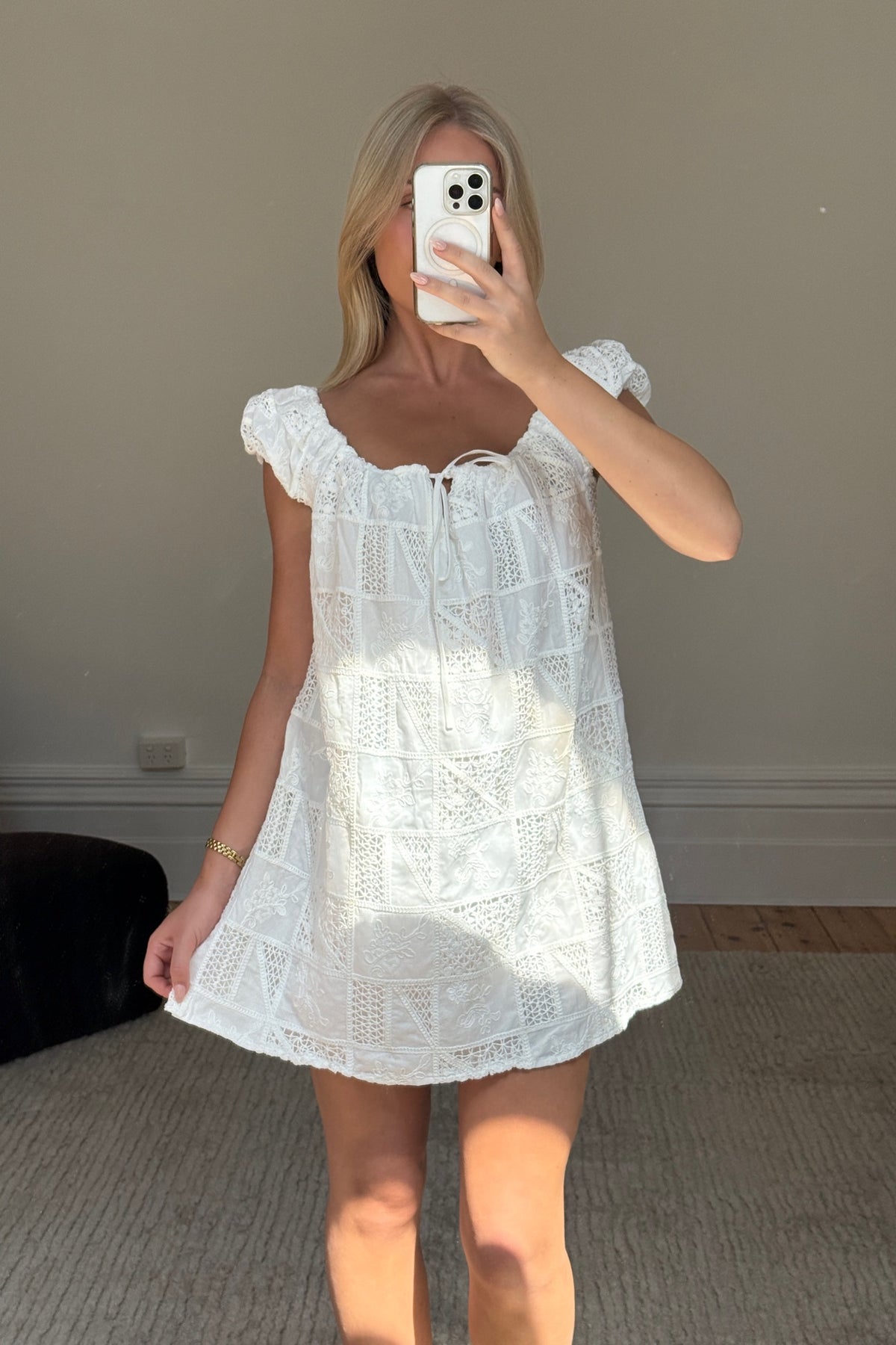 Yuni Mini Dress White