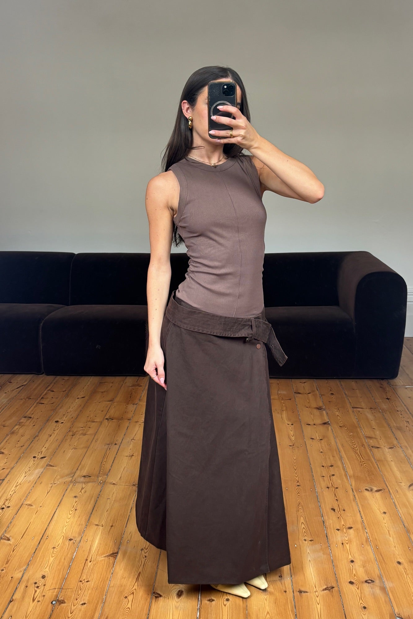 Tilba Skirt Chocolate