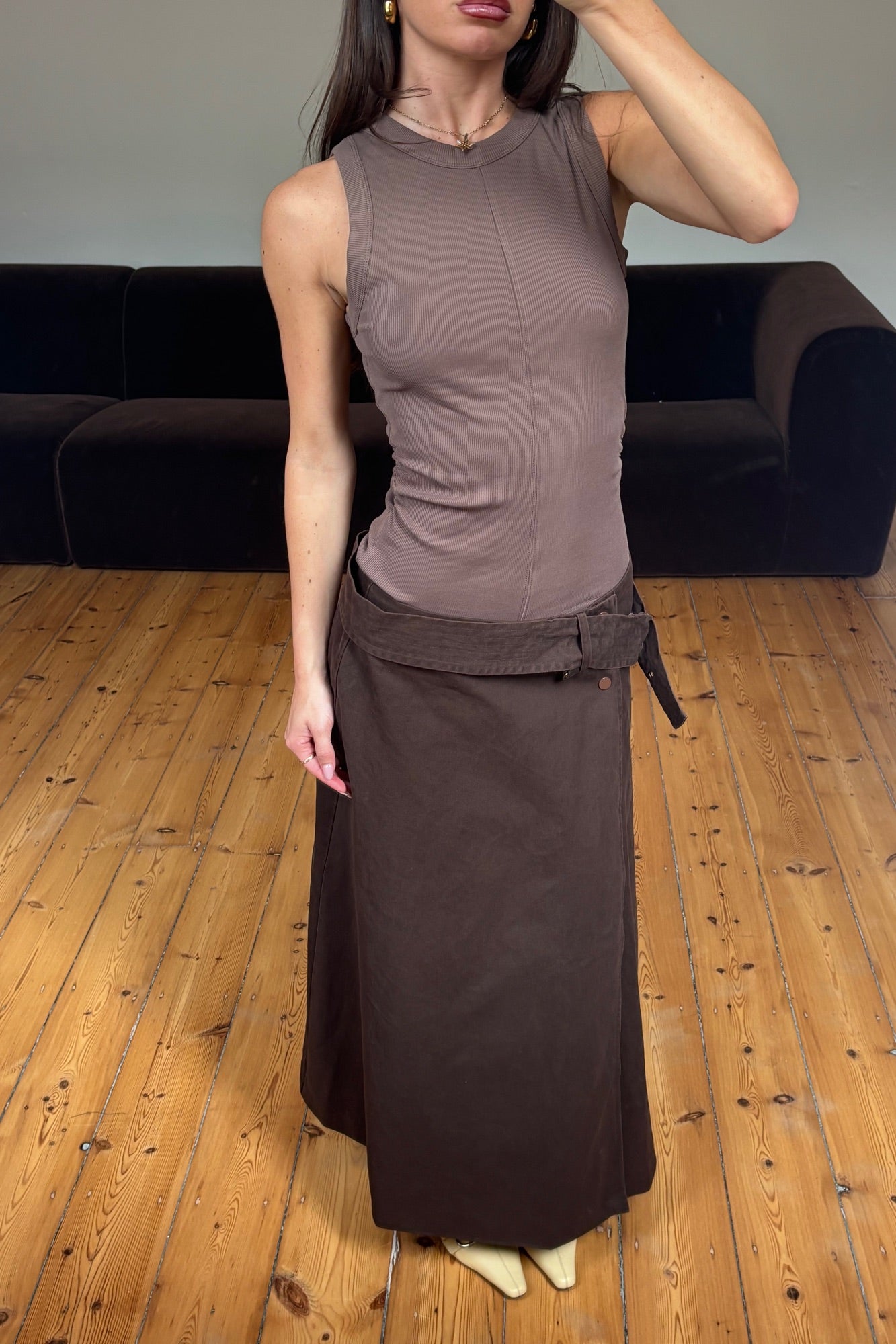 Tilba Skirt Chocolate