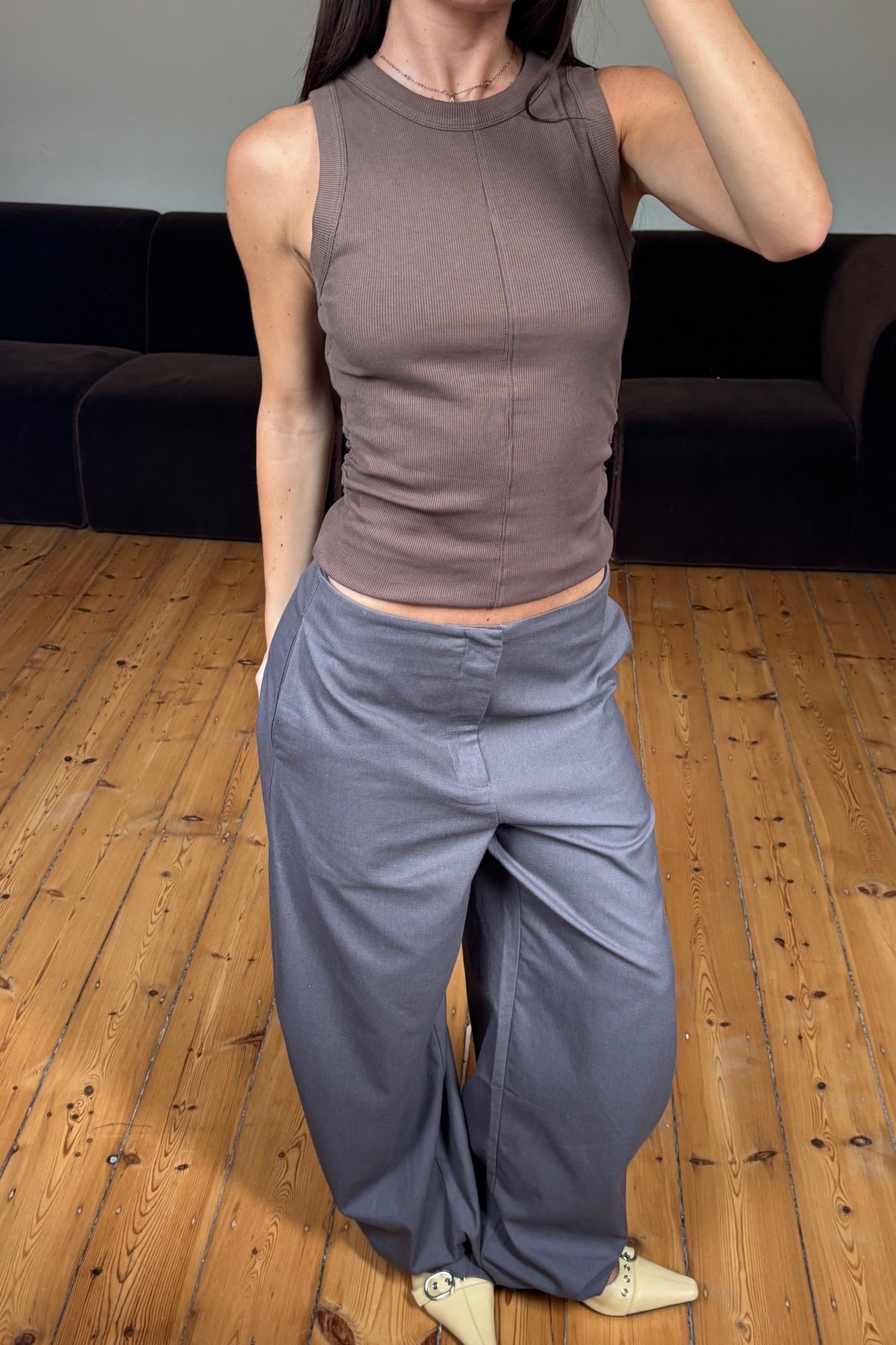 Romley Pant Dark Grey