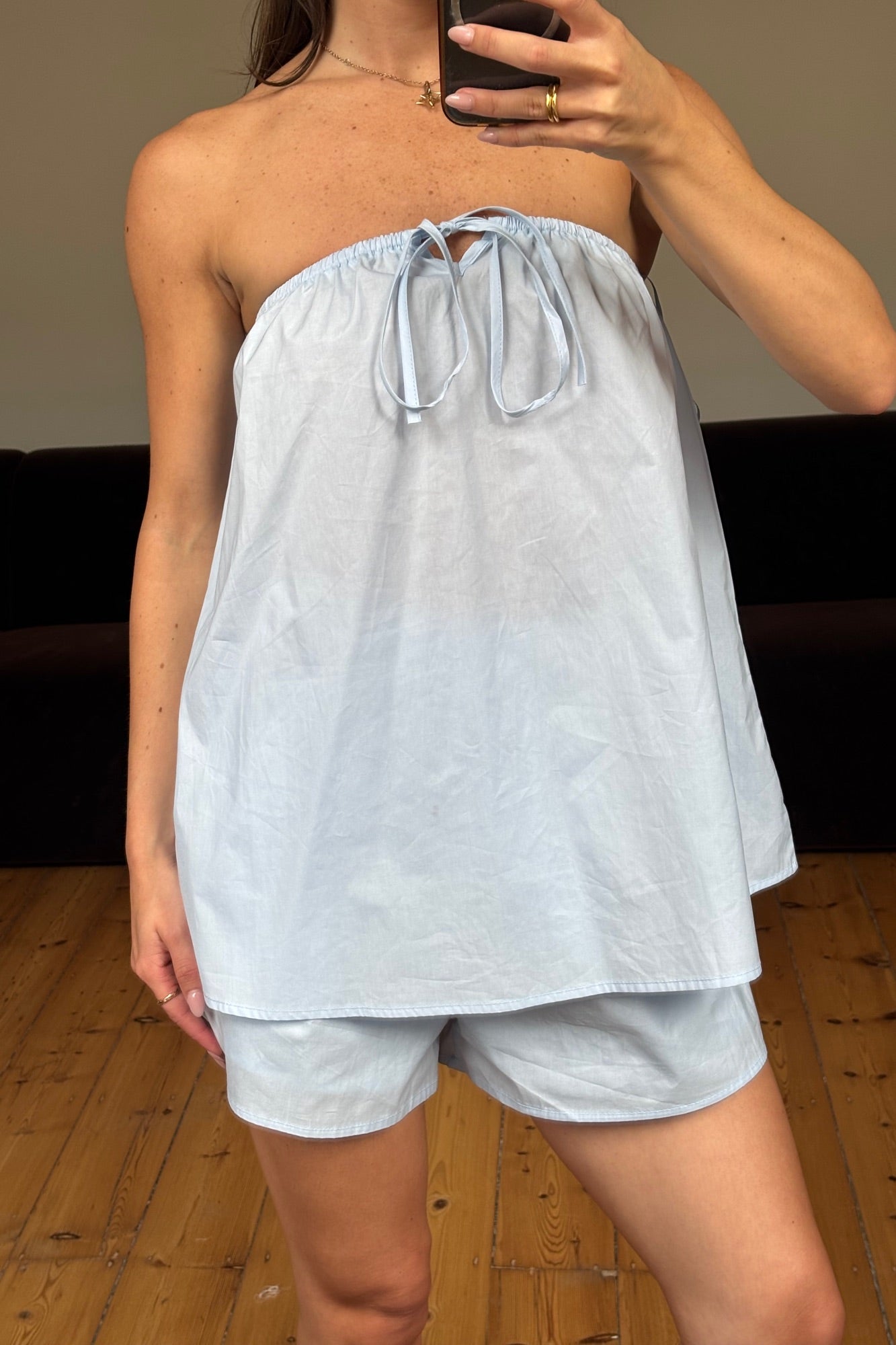 Zuri Strapless Set Sky