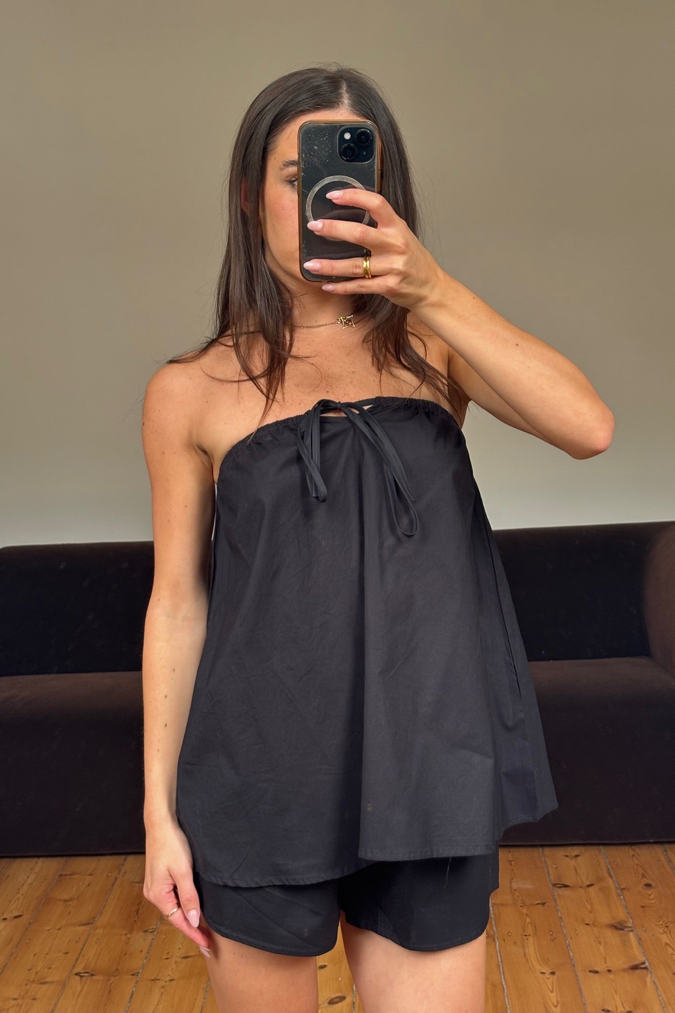 Zuri Strapless Set Black