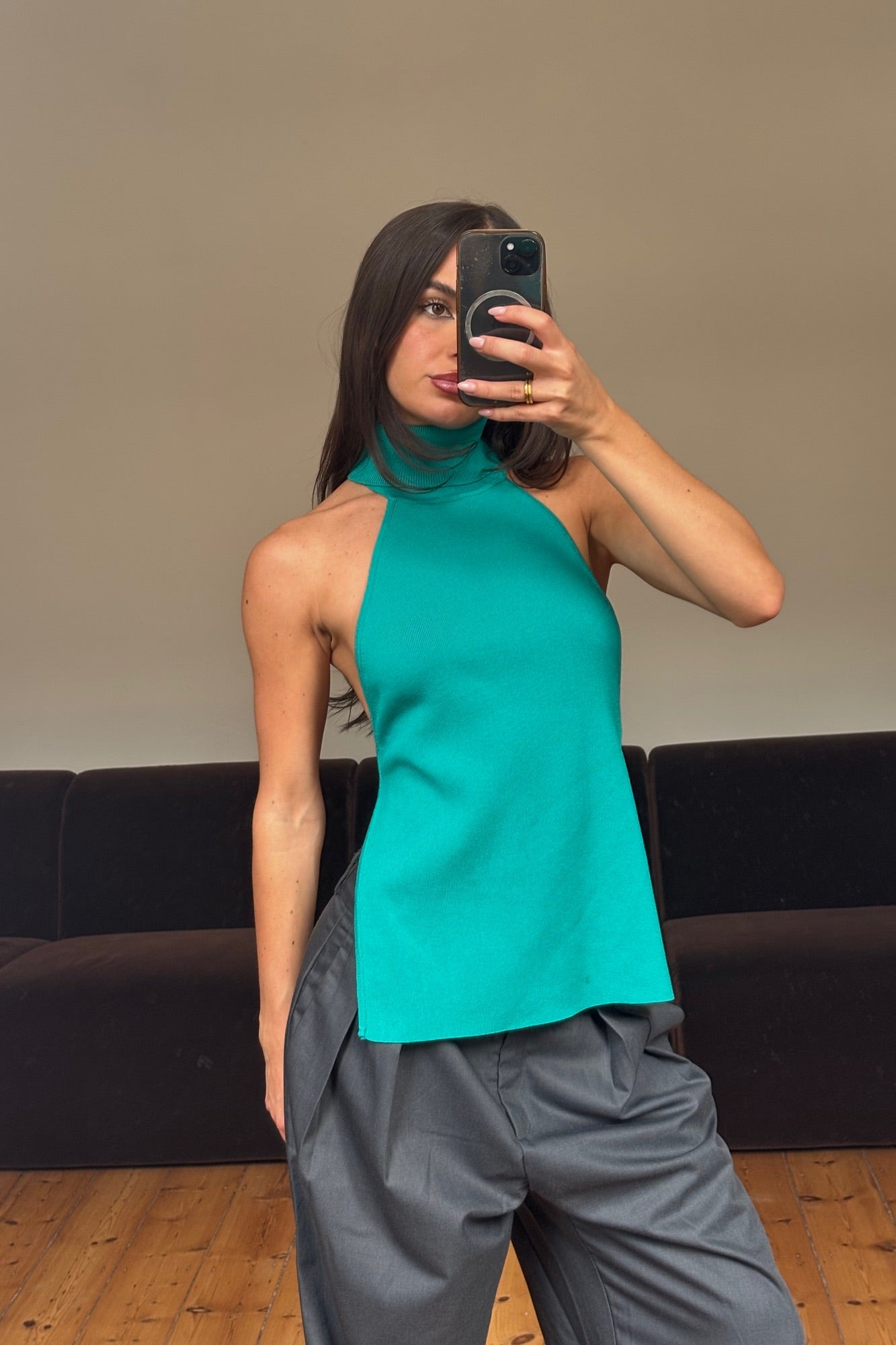 Alba Knit Top Teal