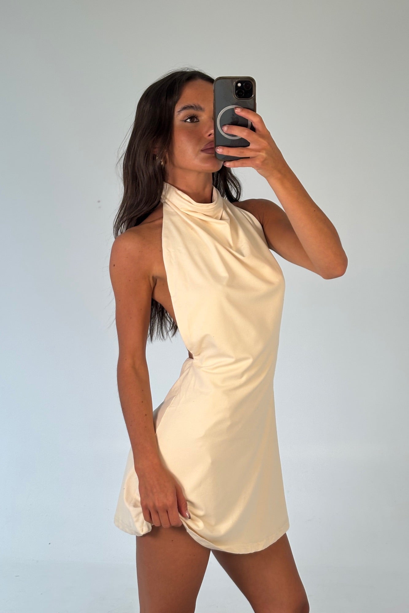 Mindy Mini Dress Butter - FINAL SALE