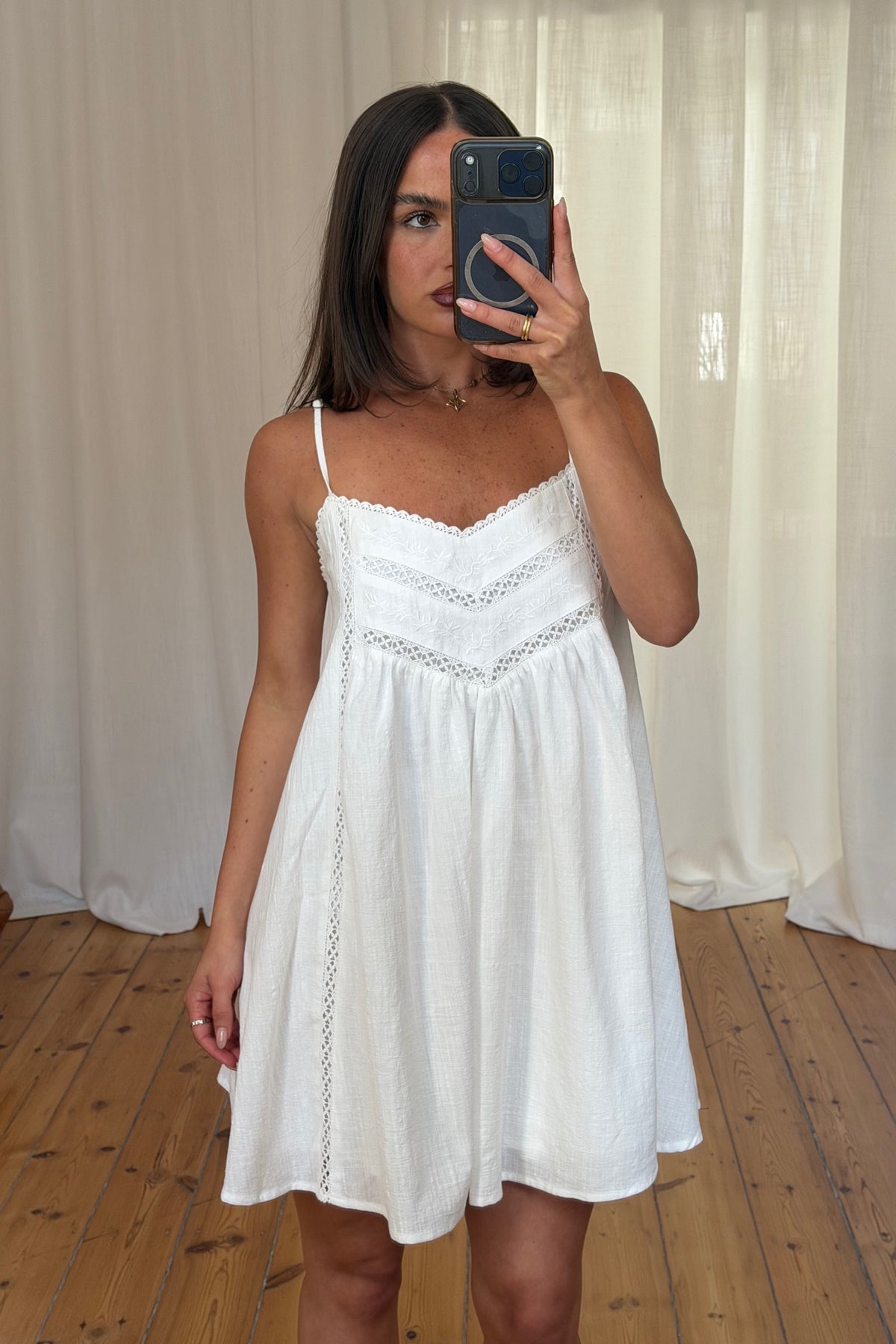 Melanie Mini Dress White
