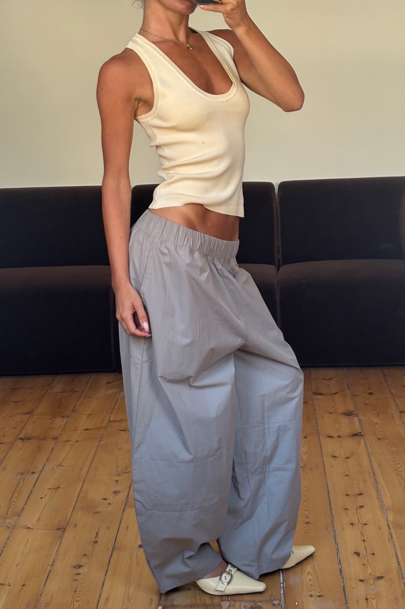 Unisex Julius Baggy Pant Khaki