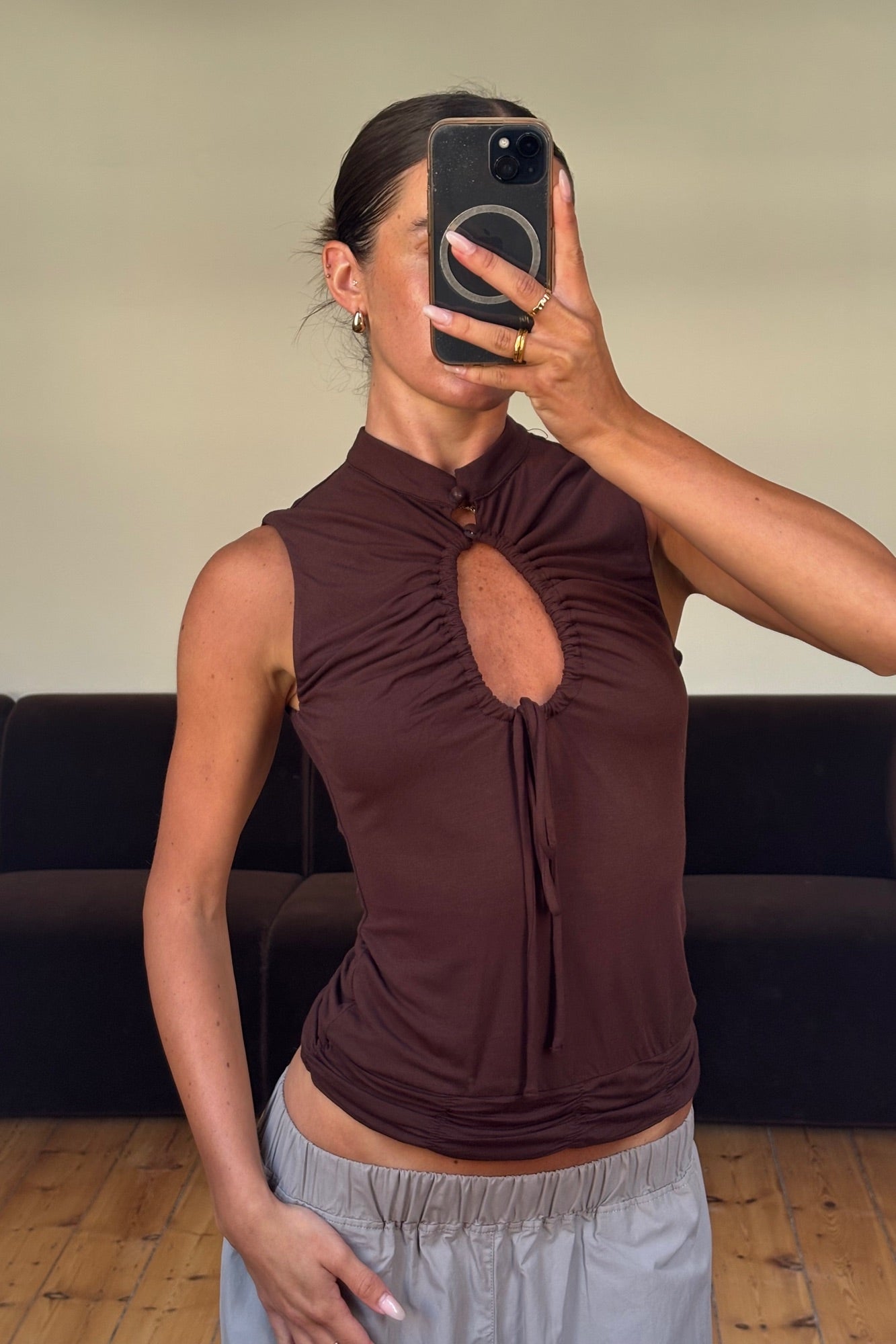 Alisha Top Chocolate