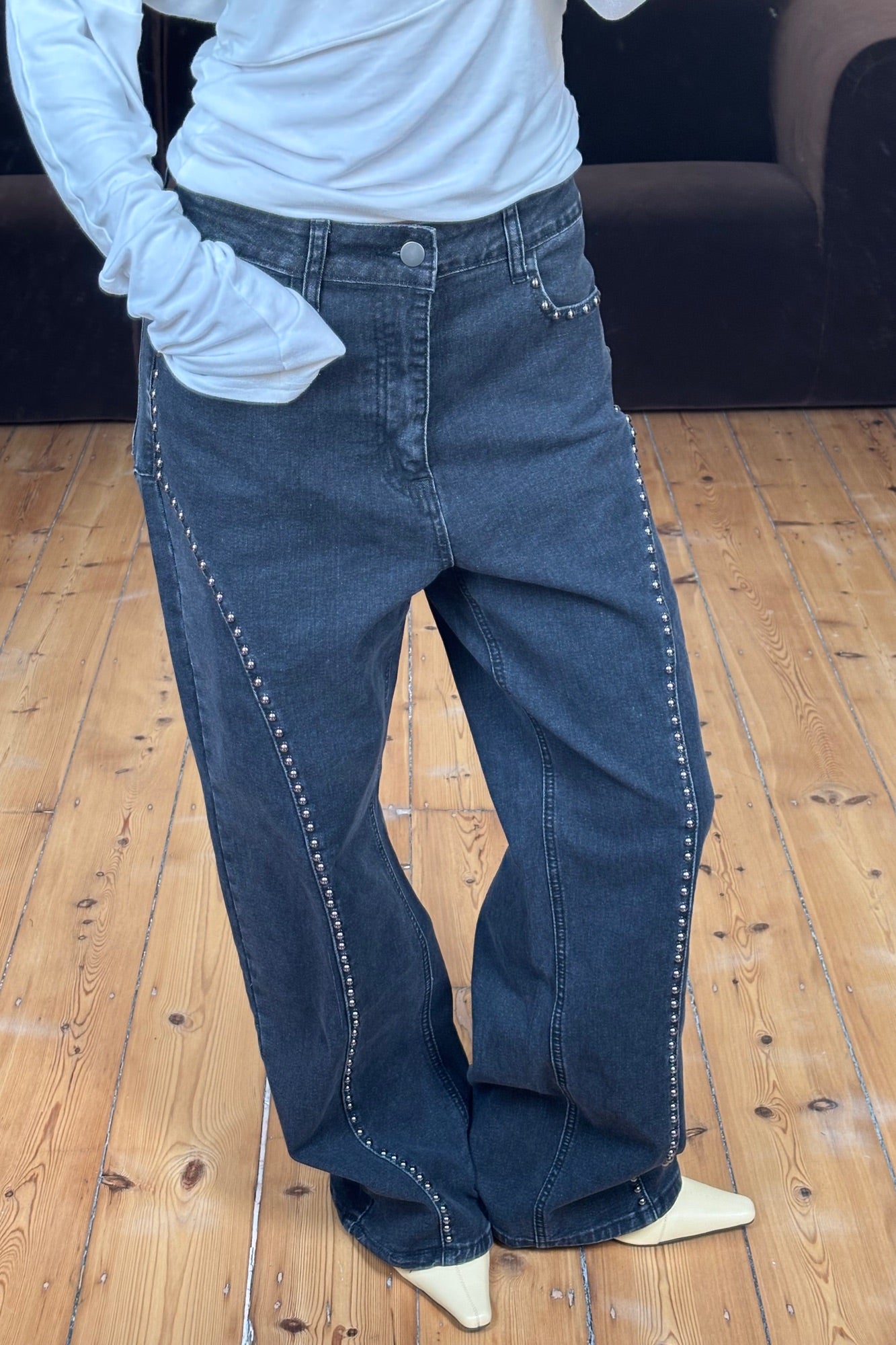 Reese Jean Washed Black