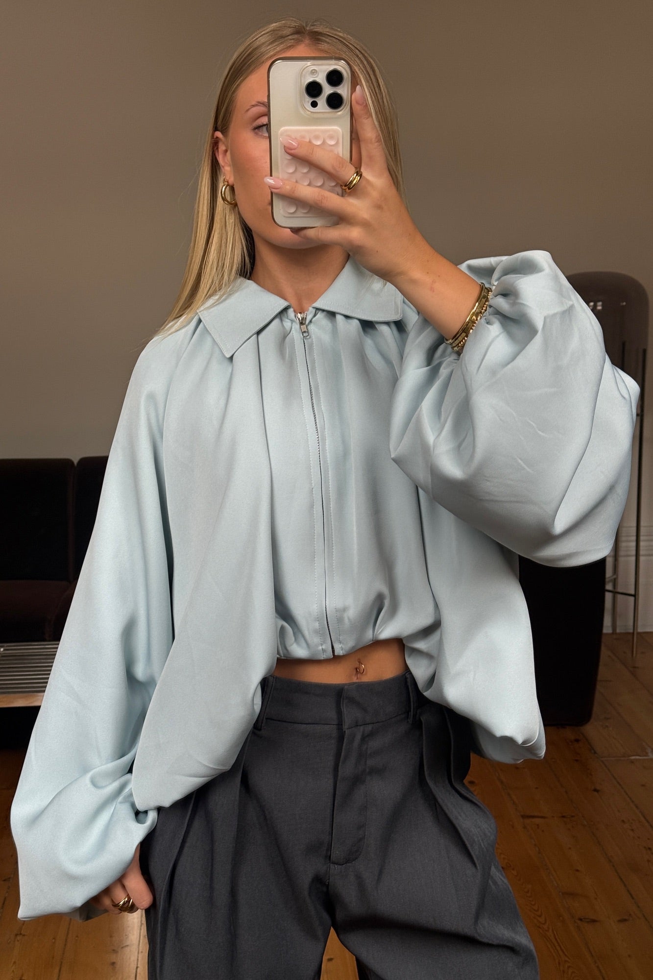 Alexis Jacket Dusty Blue