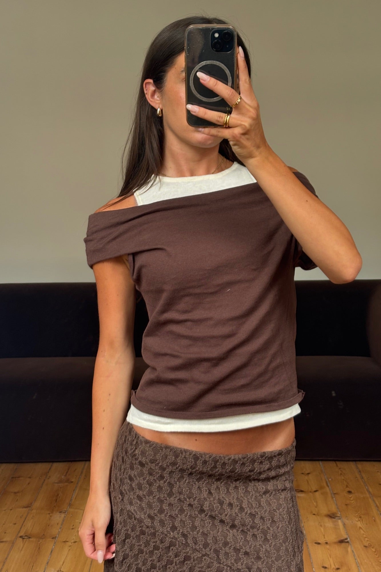 Nylah Knit Top Chocolate