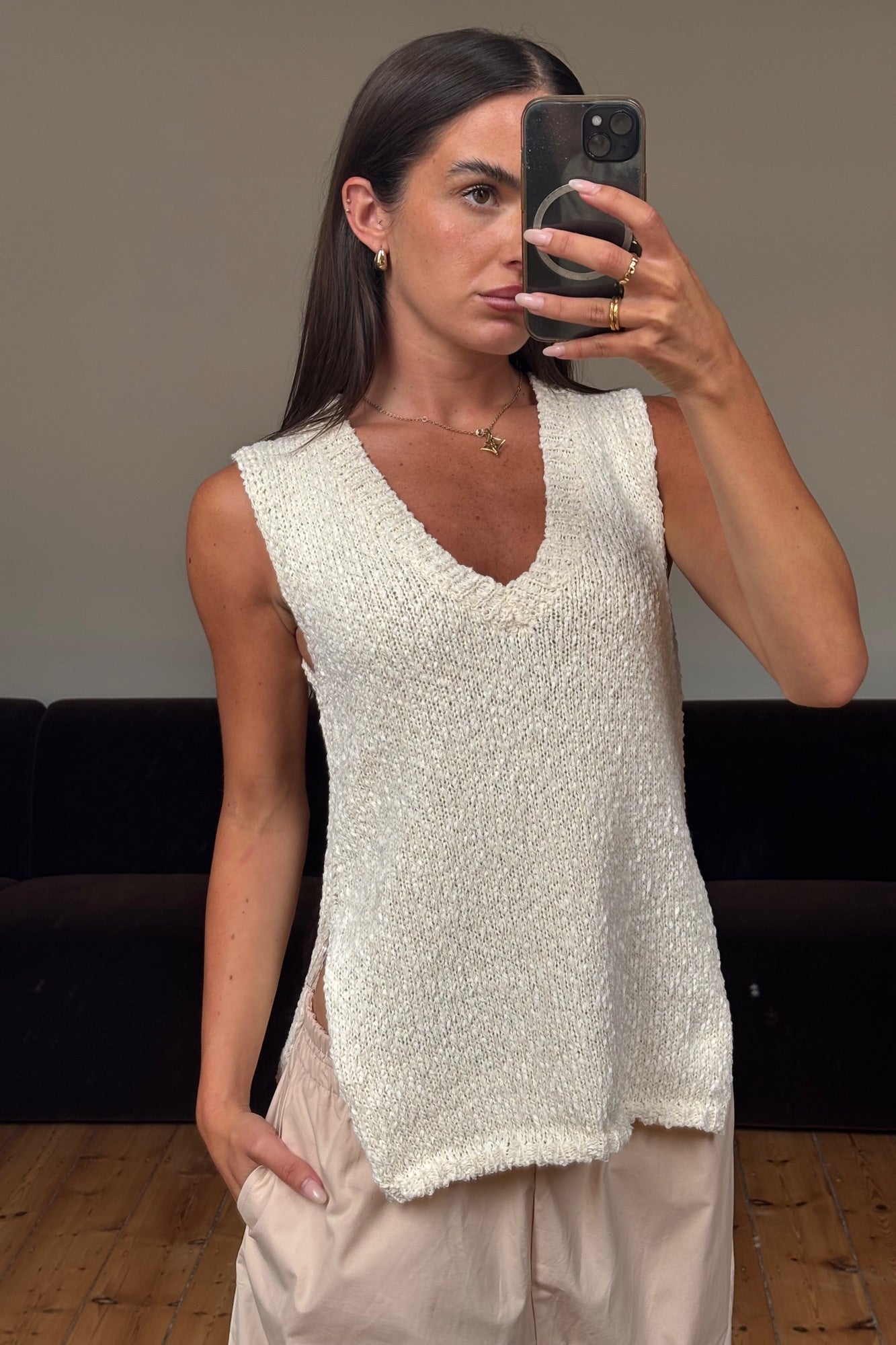 Kitt Knit Top Cream