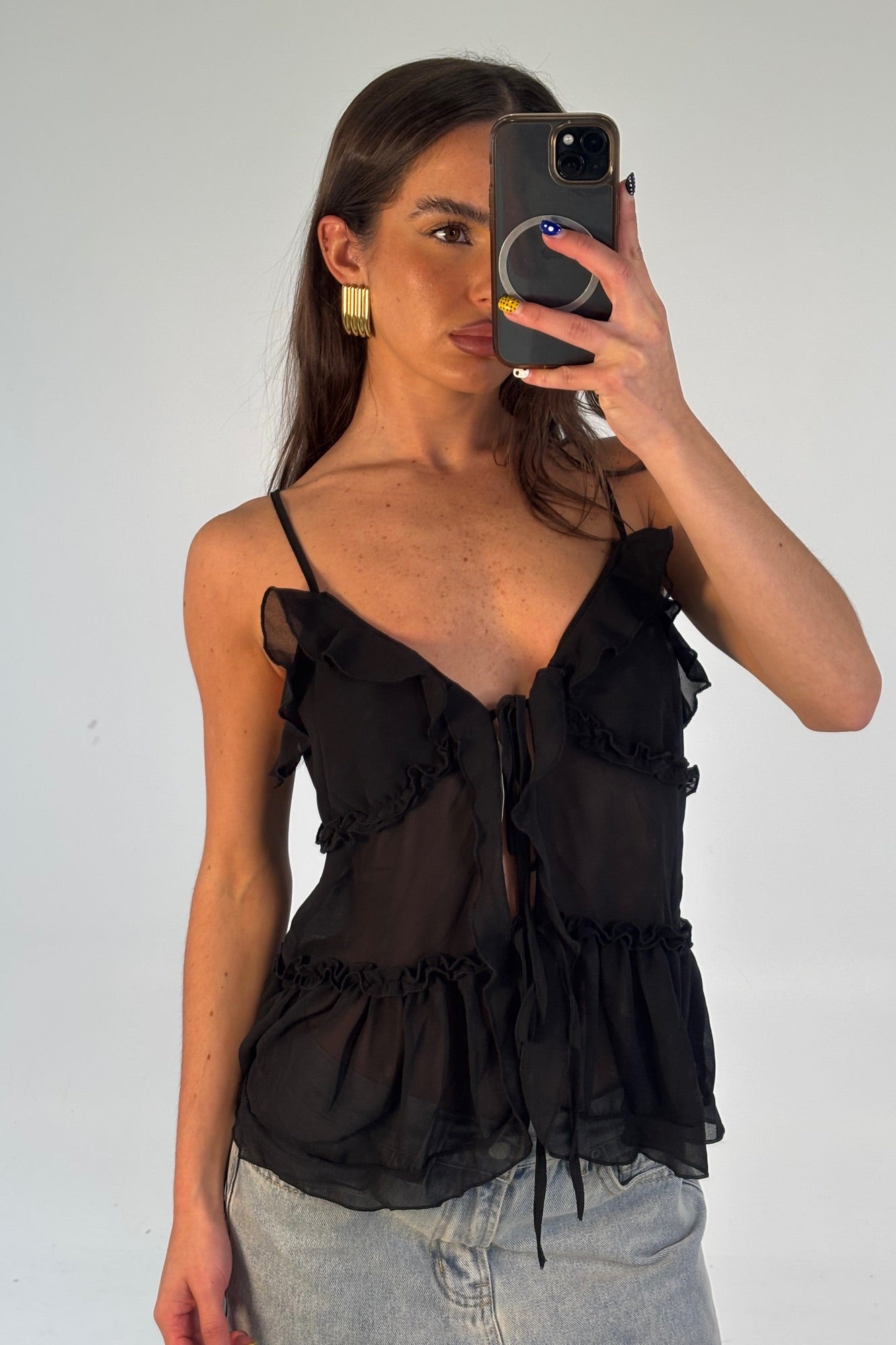 Capri Cami Black