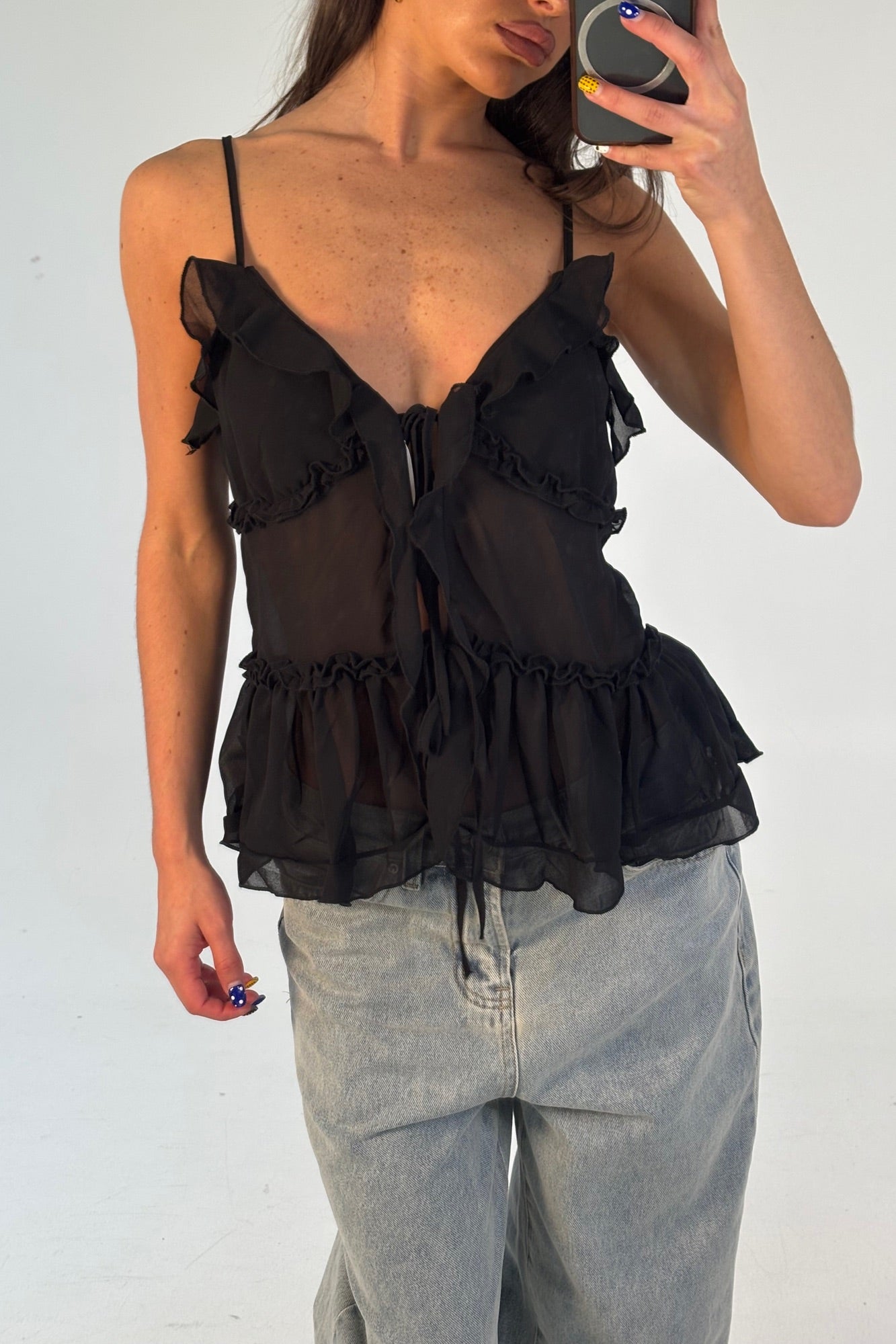 Capri Cami Black