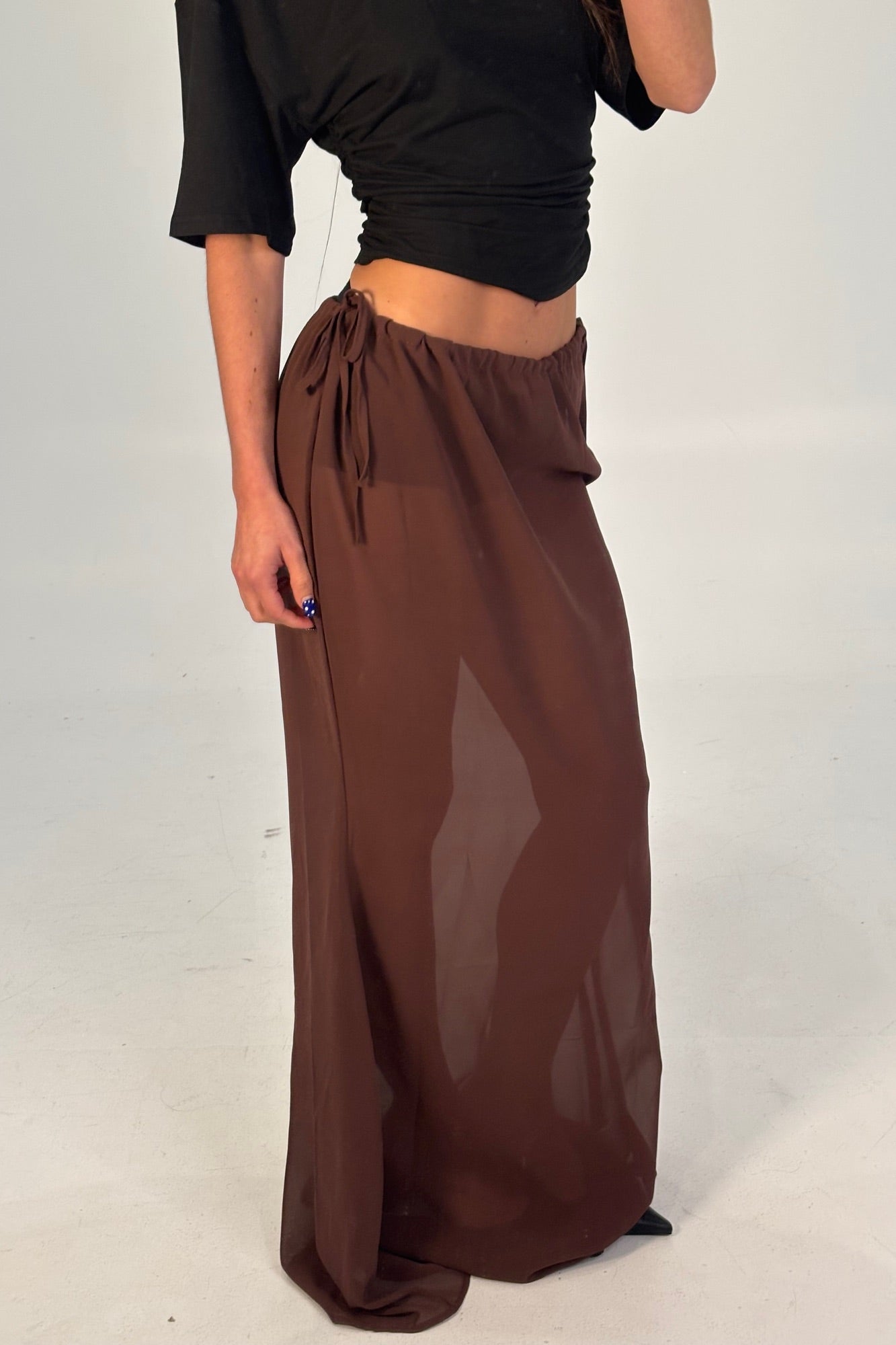 Arianne Maxi Skirt Chocolate