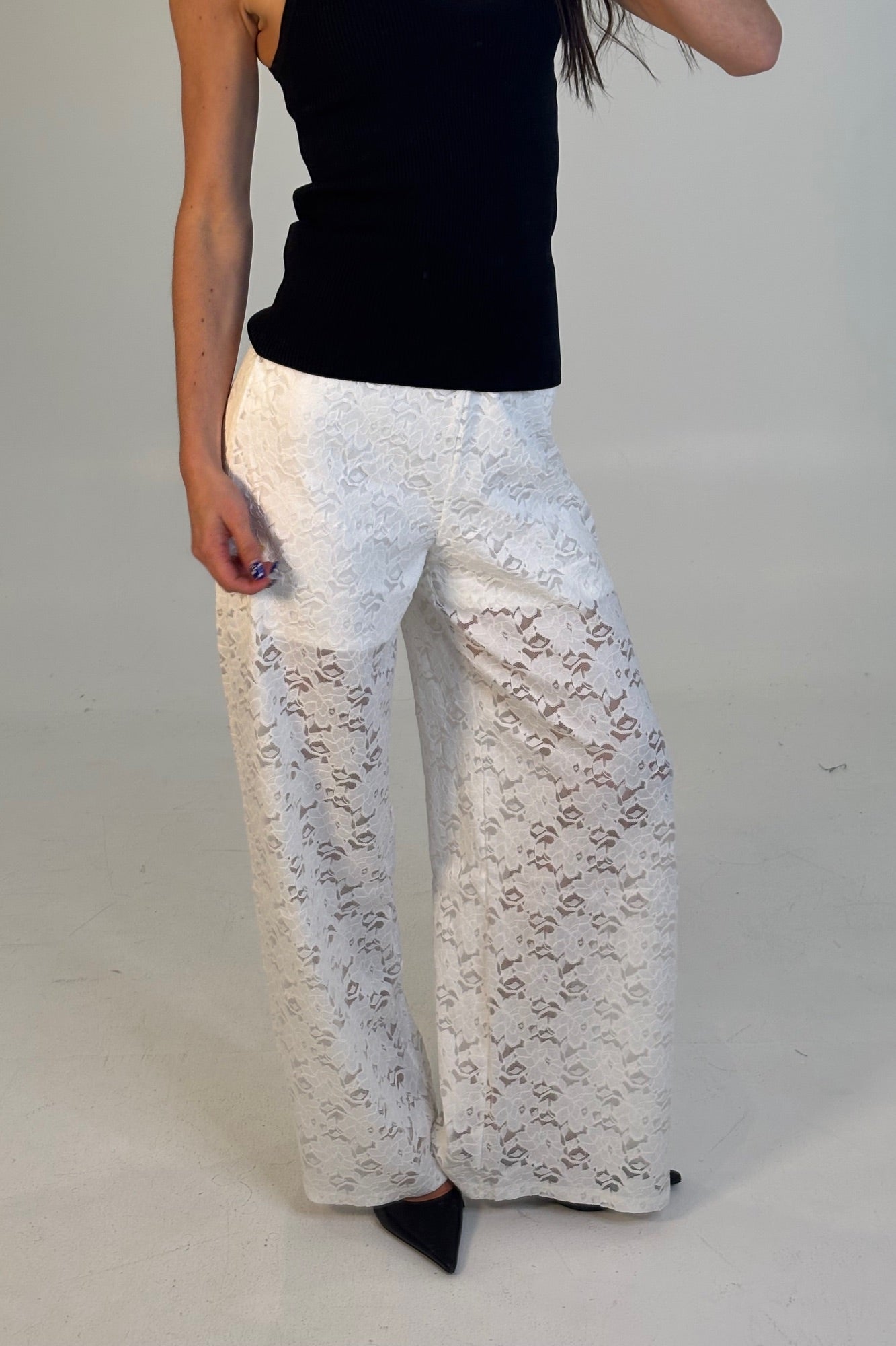 Jacinta Lace Pant White