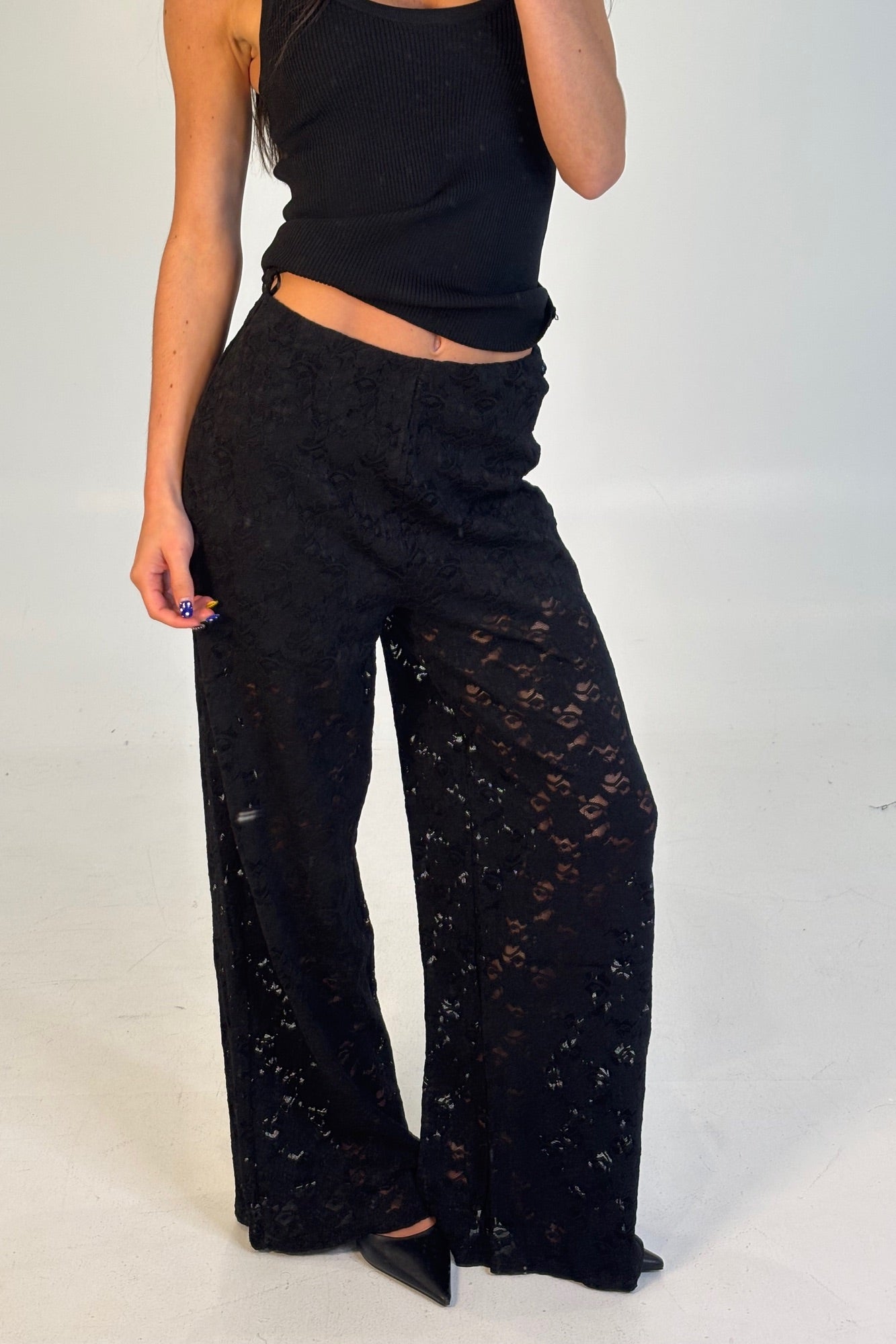 Jacinta Lace Pant Black